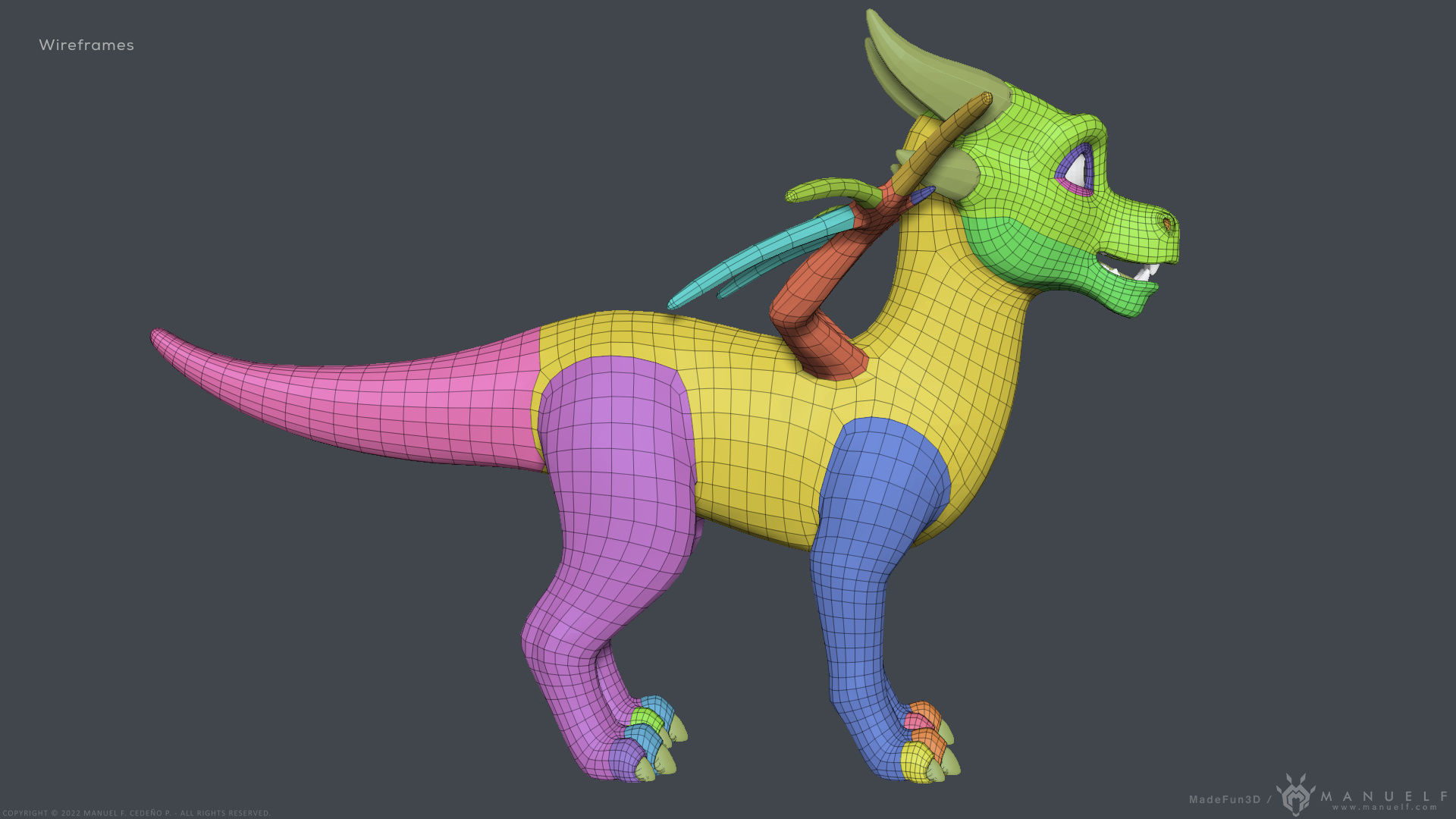 Stylized Cute Dragon 3D model_31