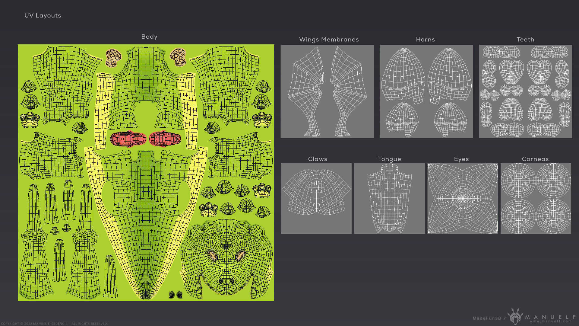 Stylized Cute Dragon 3D model_34