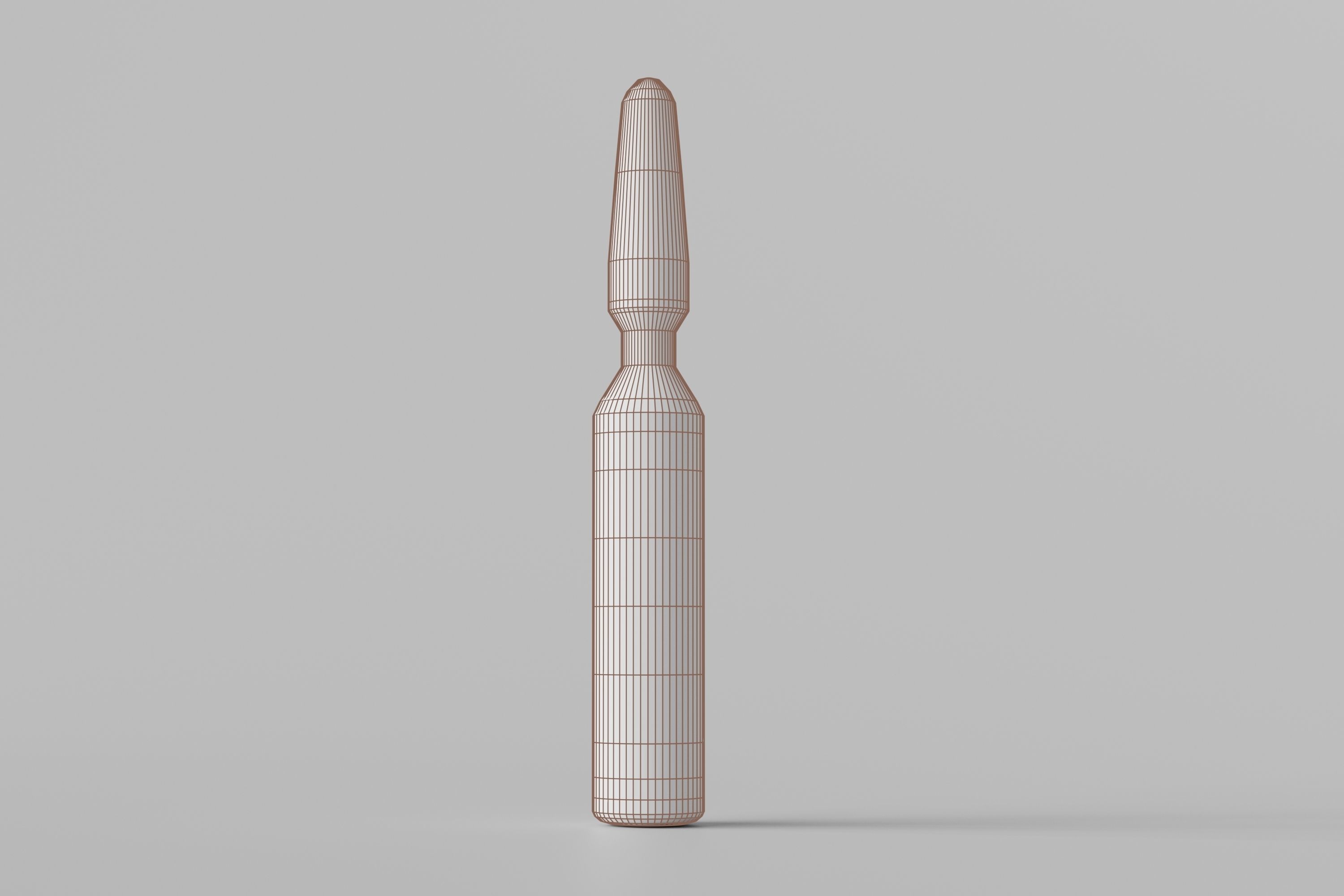 Ampoule bottle mockup 3D model_6