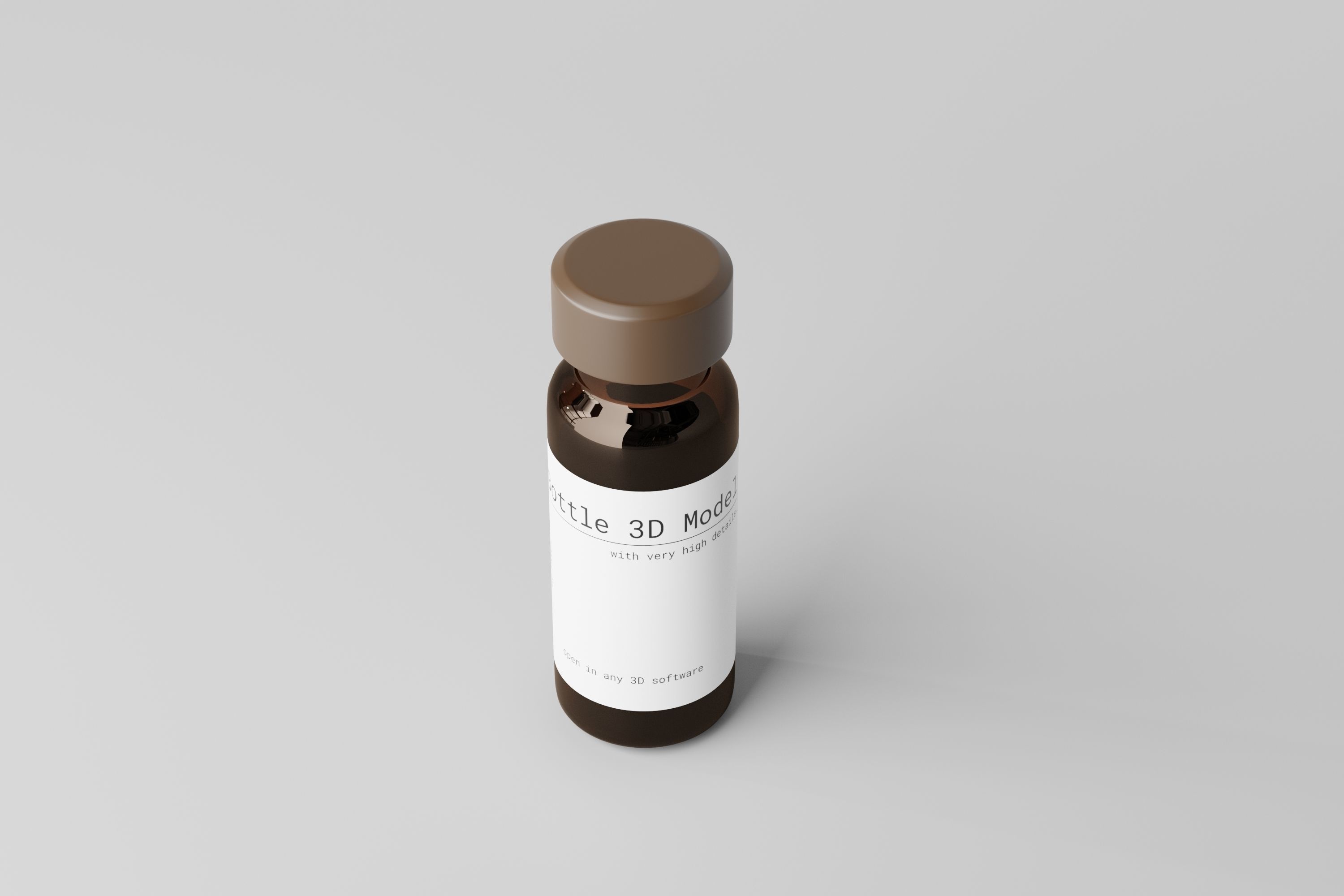 Medicine Vial  3D model_3