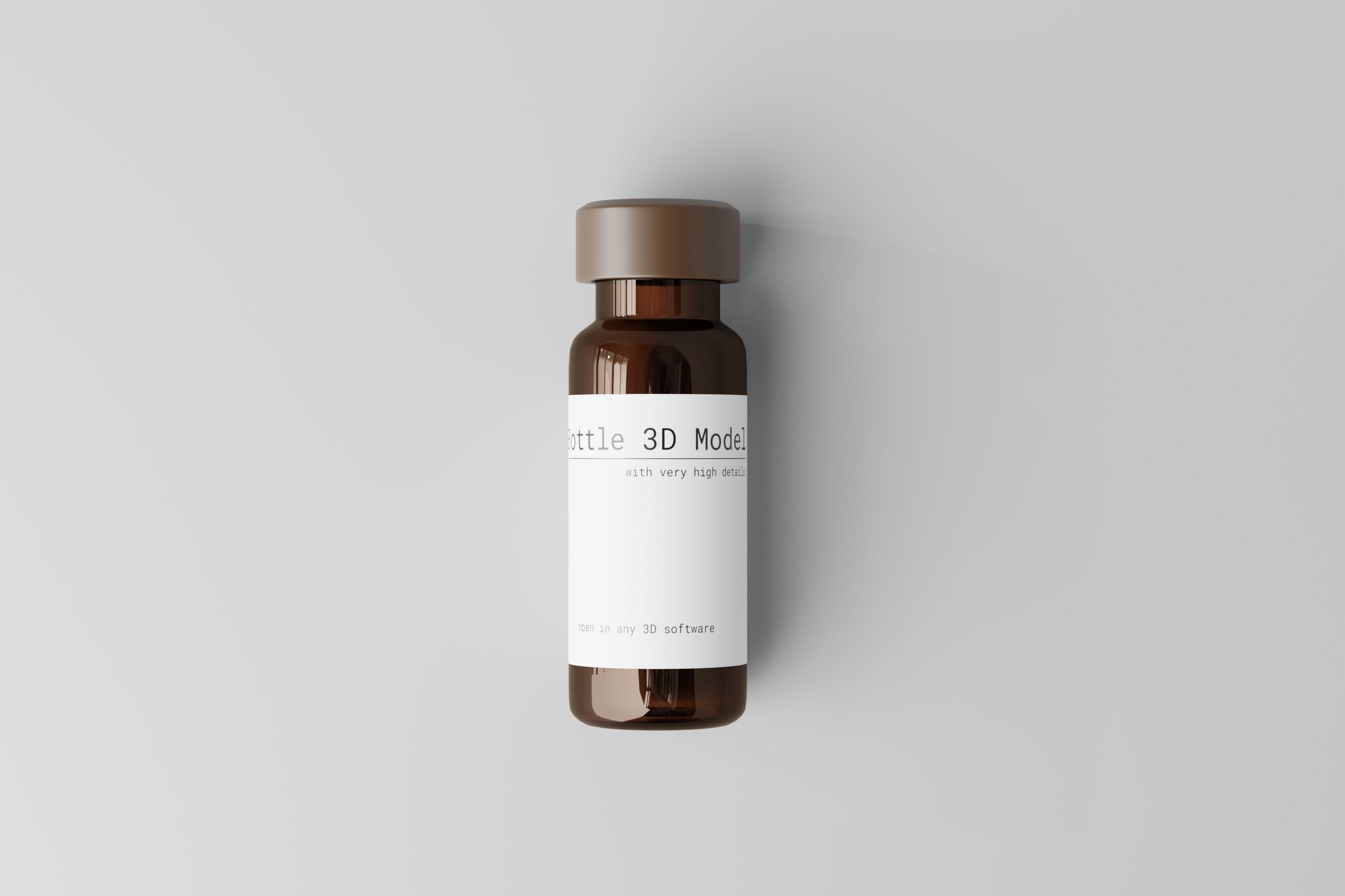 Medicine Vial  3D model_4