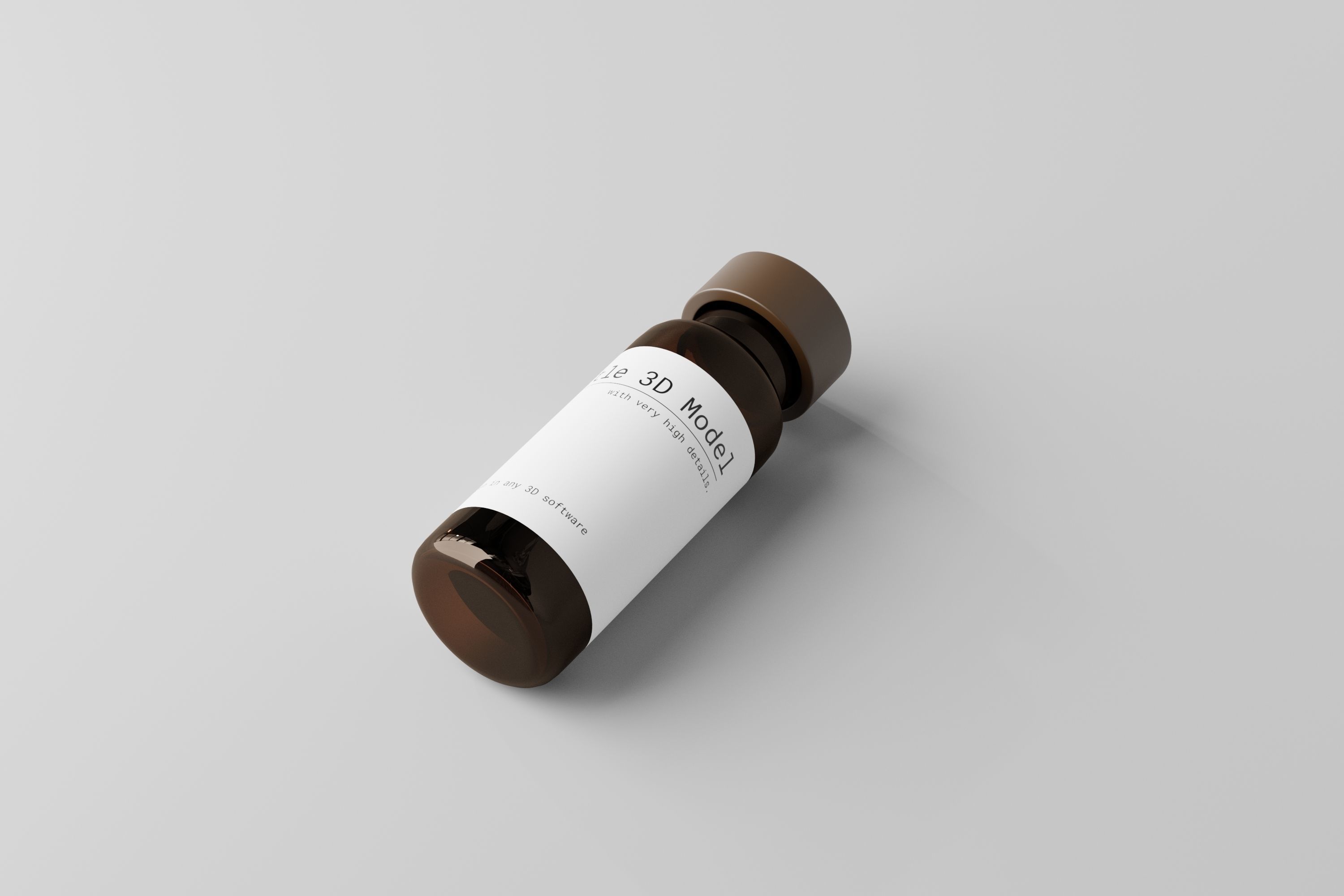 Medicine Vial  3D model_5