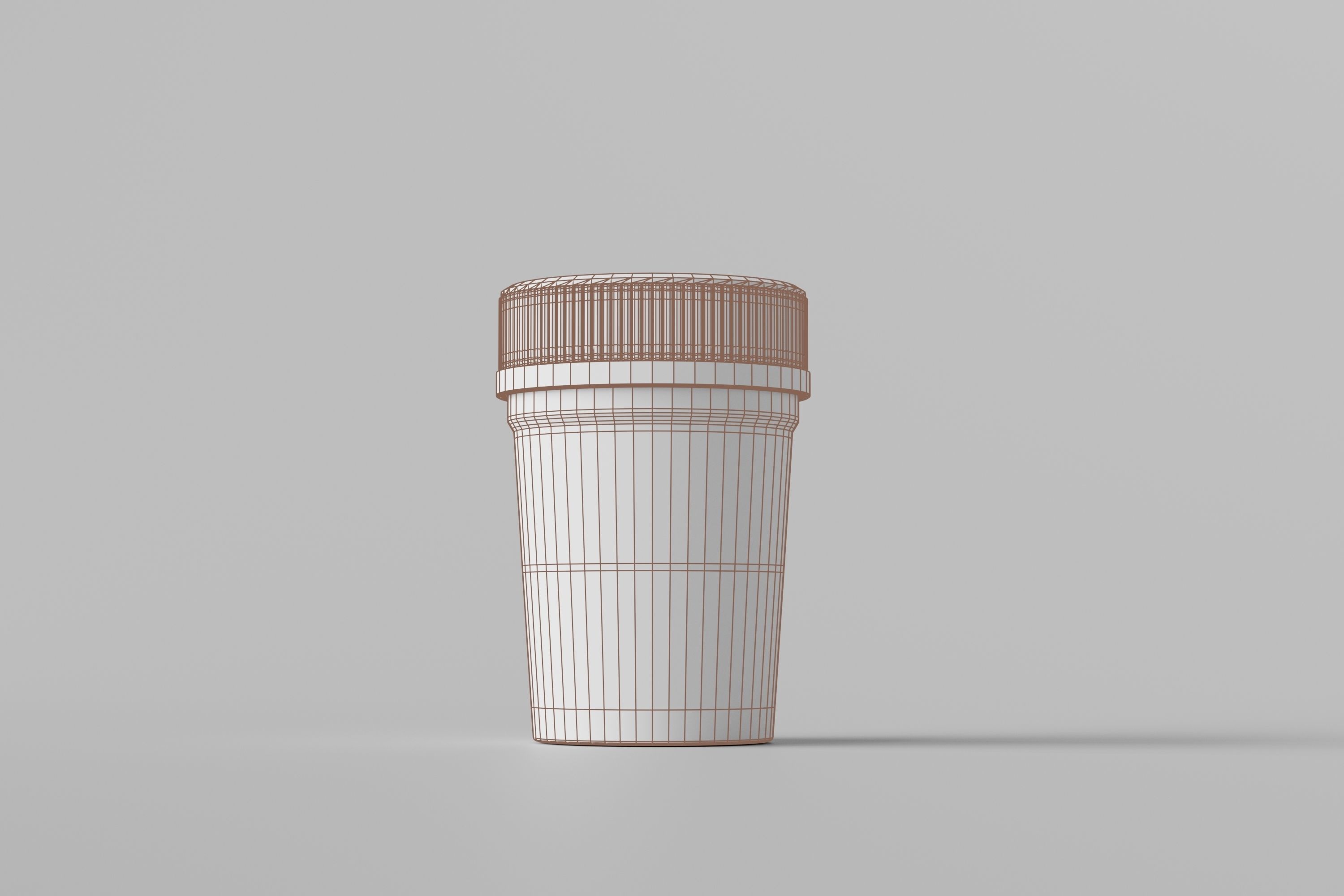 Medicine Pills Bottle 3D model_6