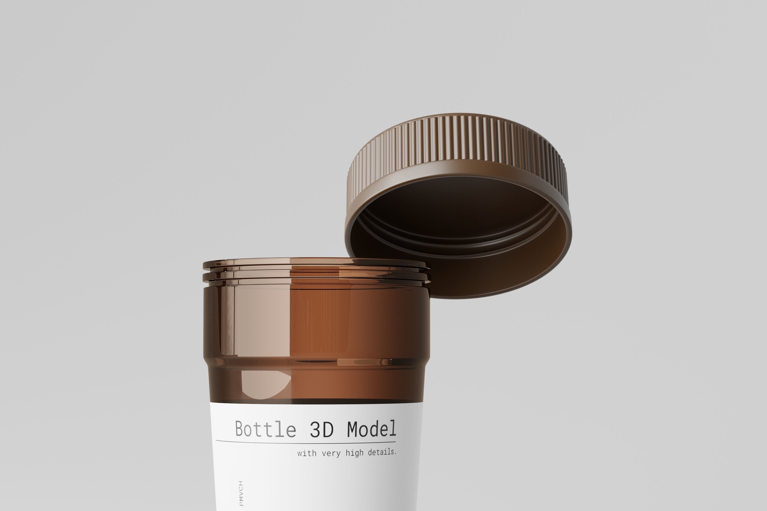Medicine Pills Bottle 3D model_2