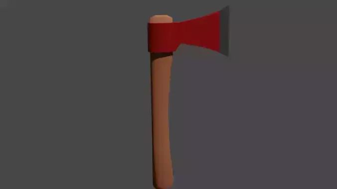 Low poly Axe Free 3D model