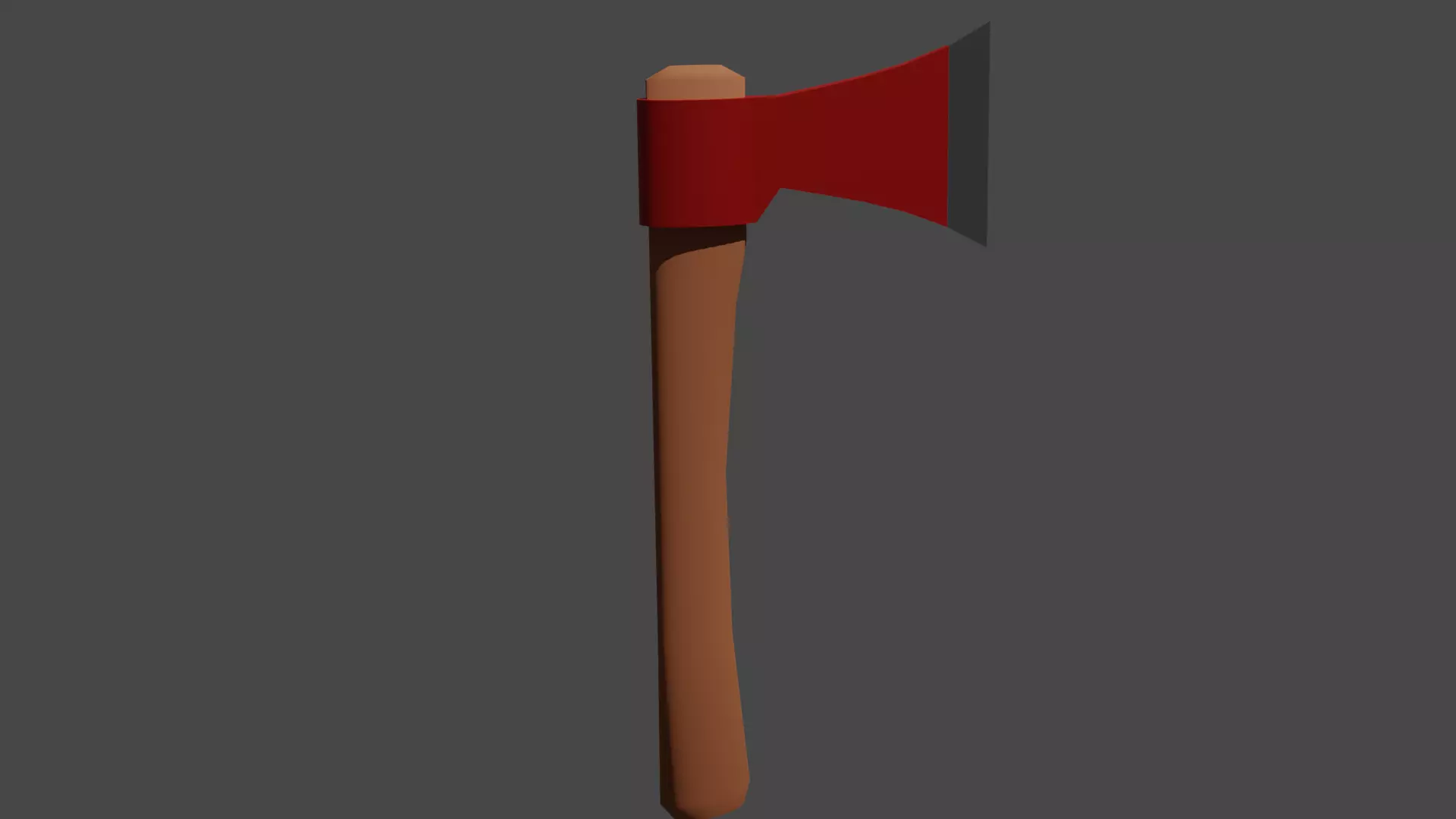 Low poly Axe Free 3D model_0