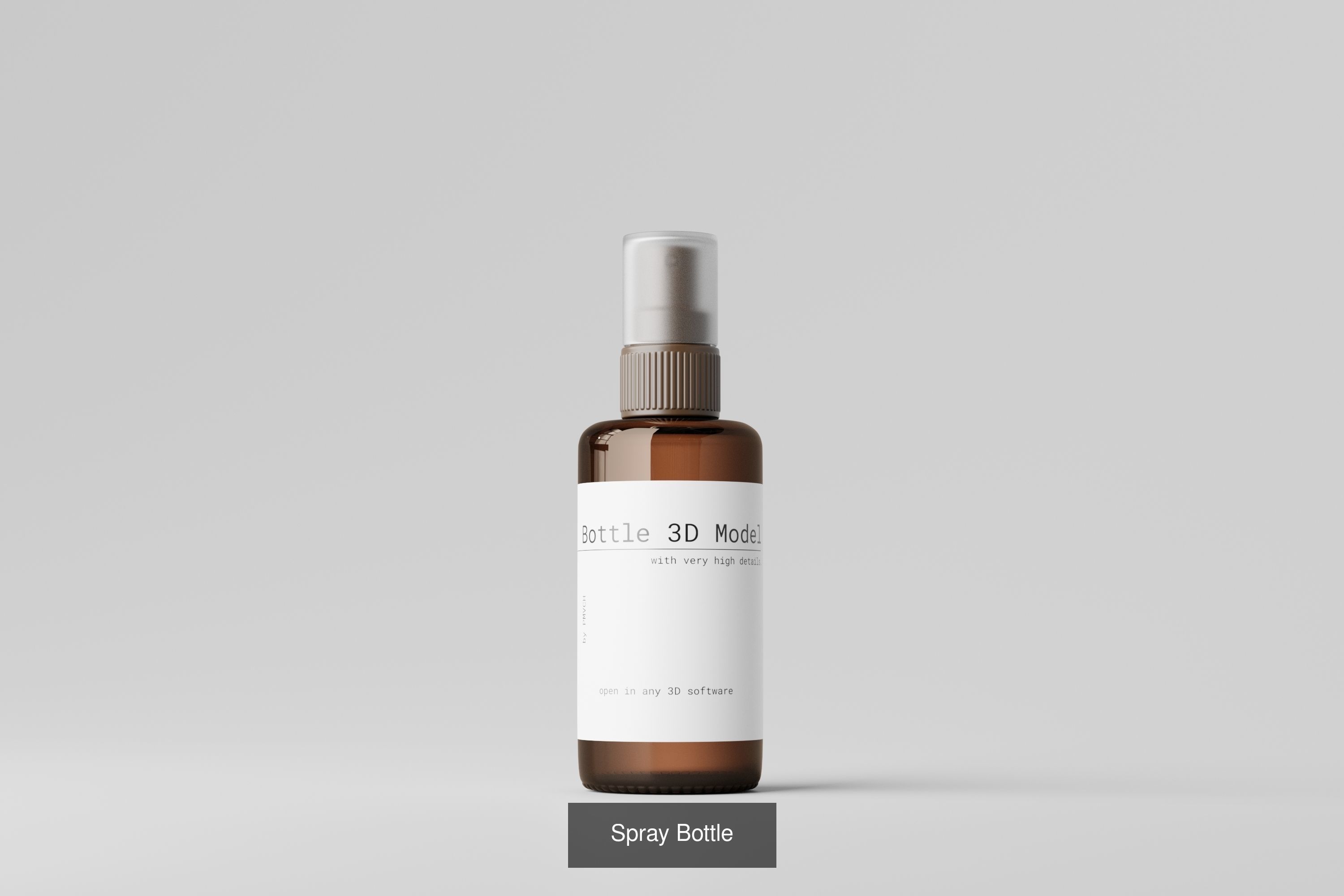 Cosmetic or Medicine Bottle Bundle 3D Model Collection_13