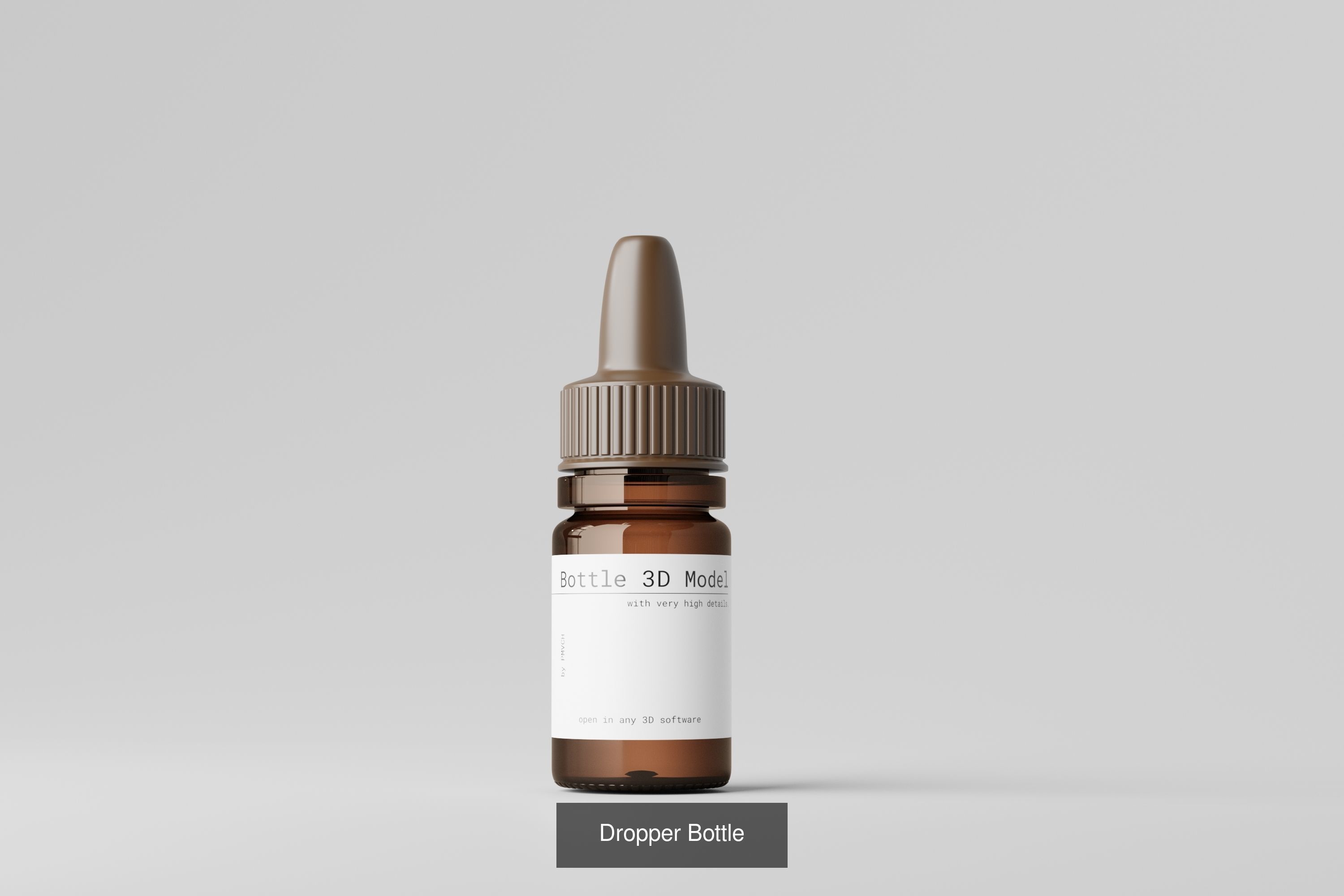 Cosmetic or Medicine Bottle Bundle 3D Model Collection_6