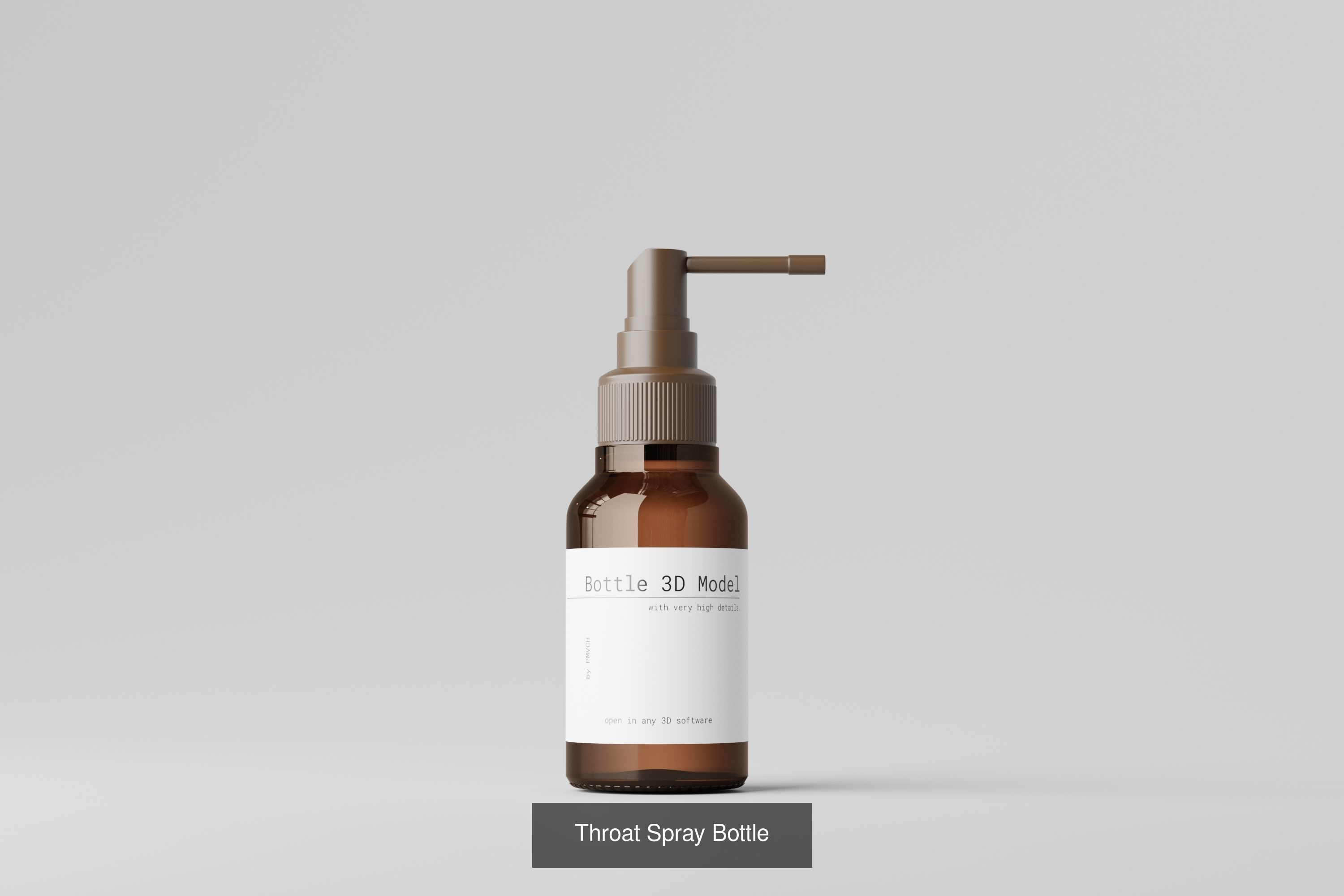 Cosmetic or Medicine Bottle Bundle 3D Model Collection_14