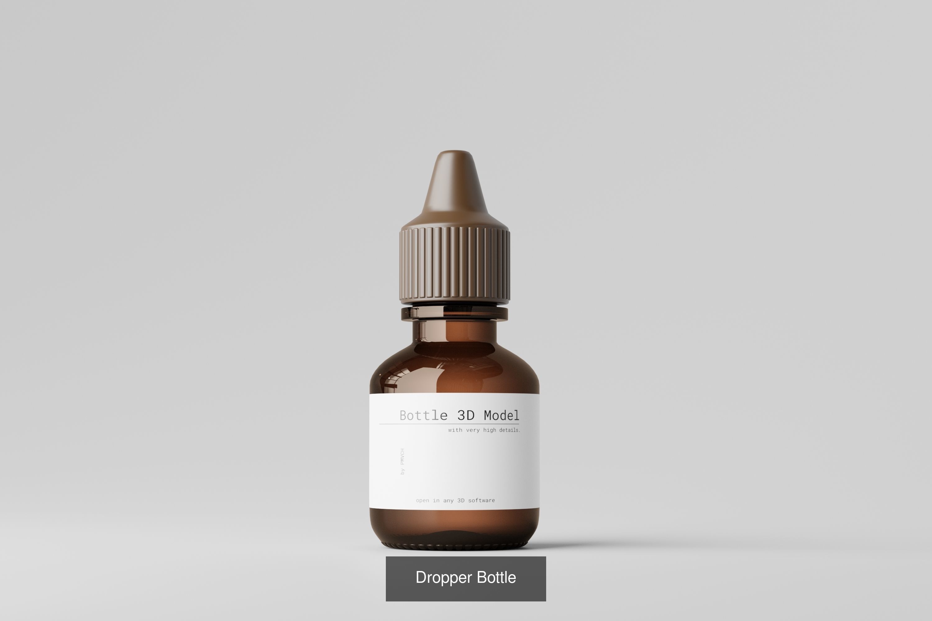 Cosmetic or Medicine Bottle Bundle 3D Model Collection_5