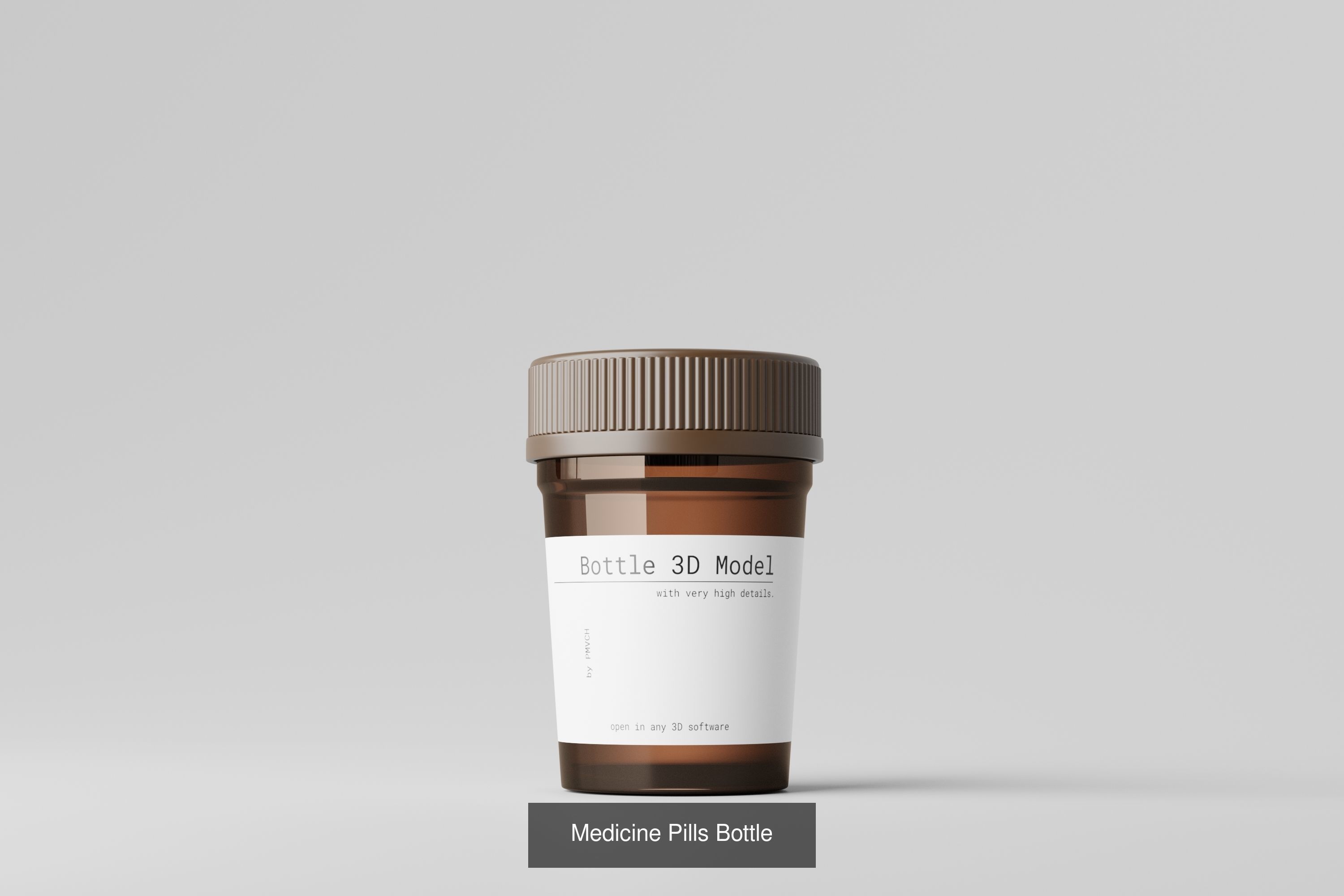 Cosmetic or Medicine Bottle Bundle 3D Model Collection_21