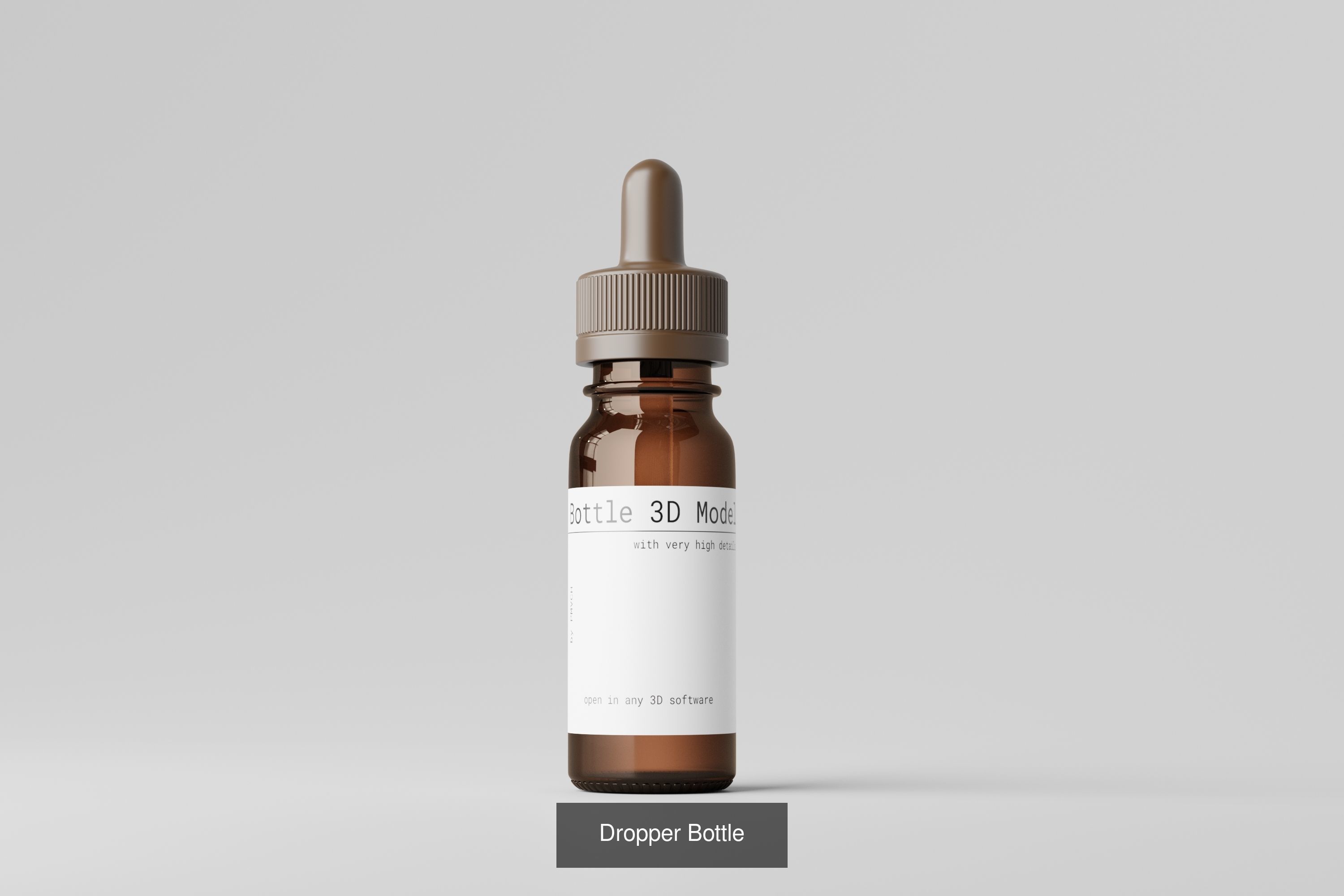 Cosmetic or Medicine Bottle Bundle 3D Model Collection_18