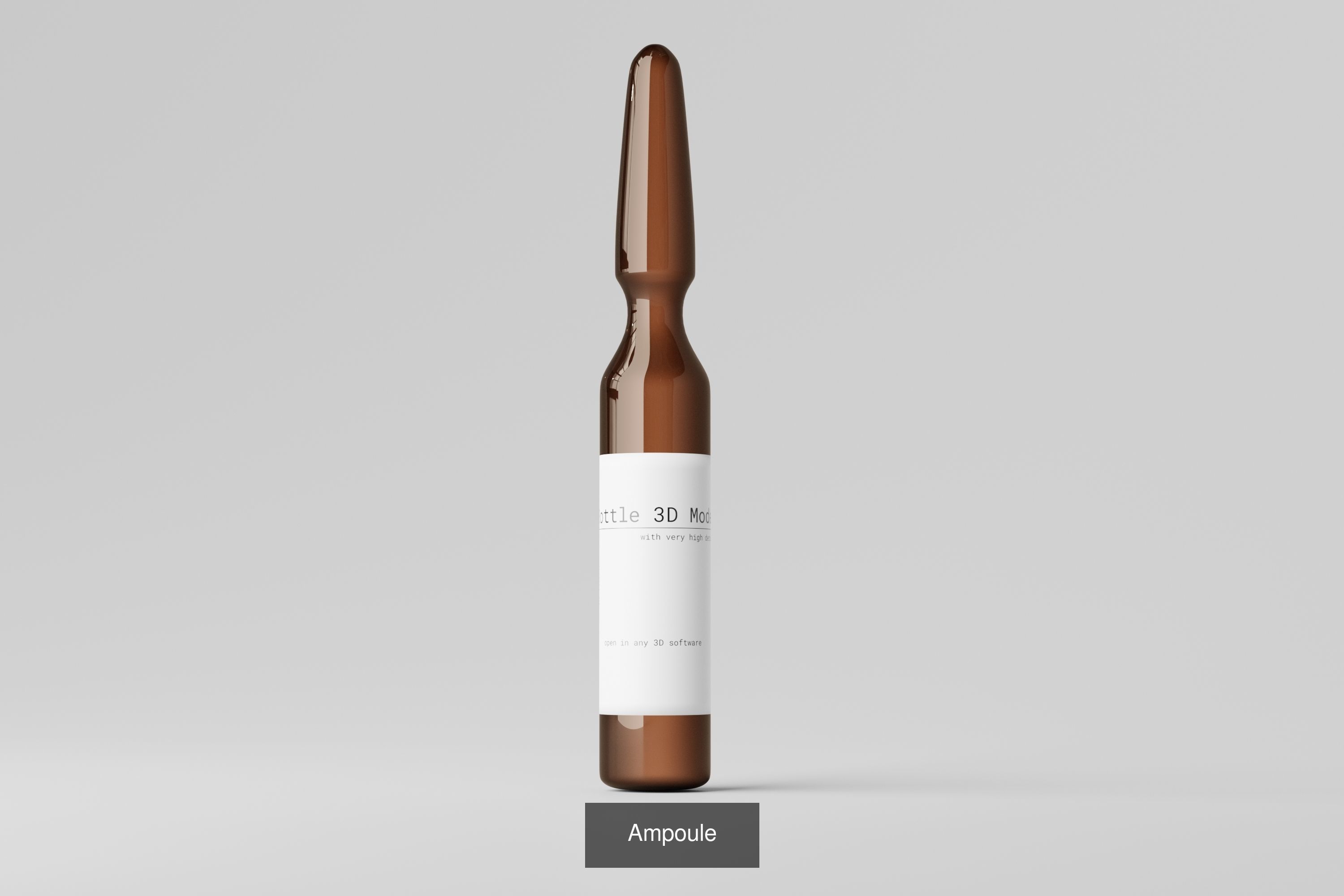 Cosmetic or Medicine Bottle Bundle 3D Model Collection_19