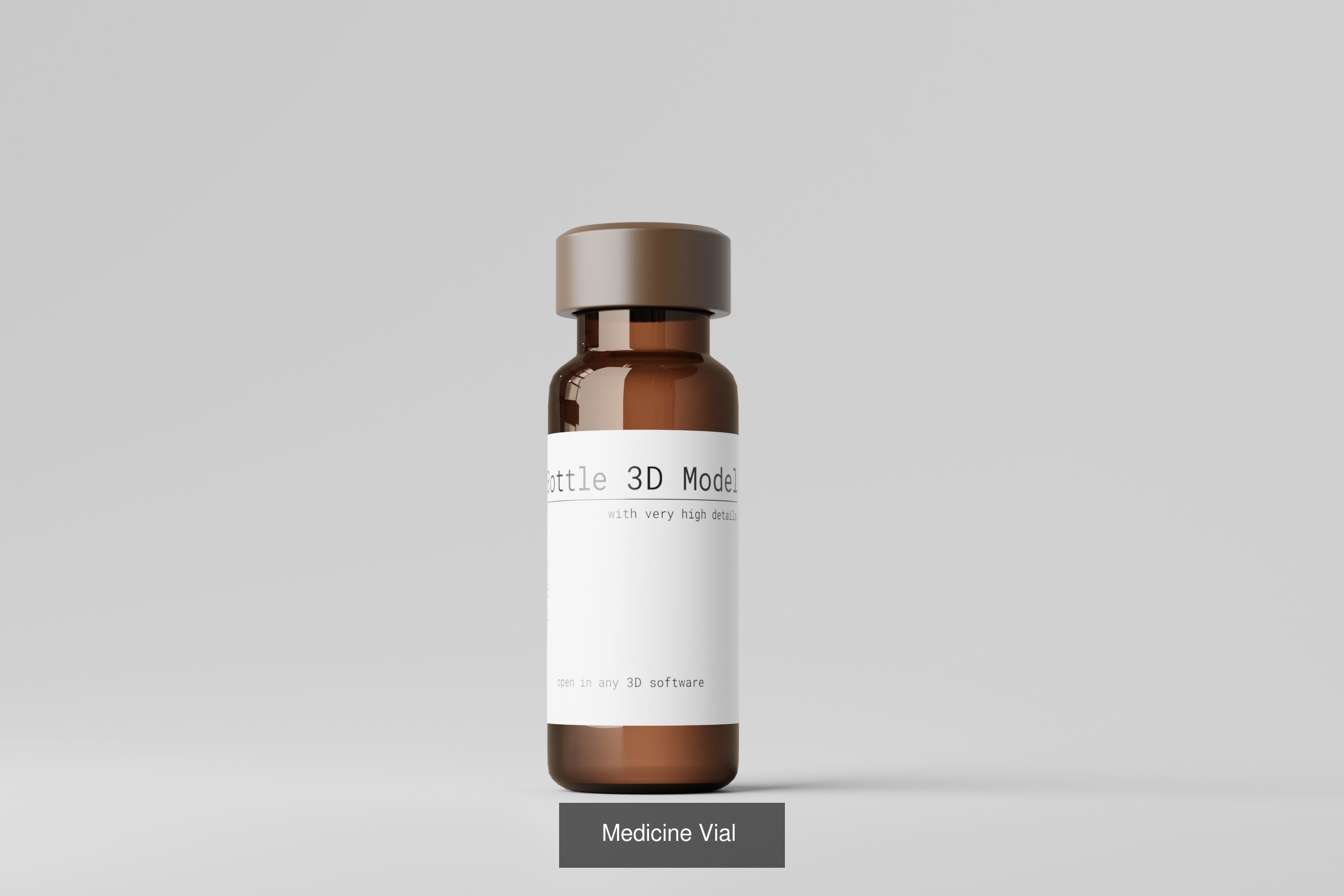 Cosmetic or Medicine Bottle Bundle 3D Model Collection_20