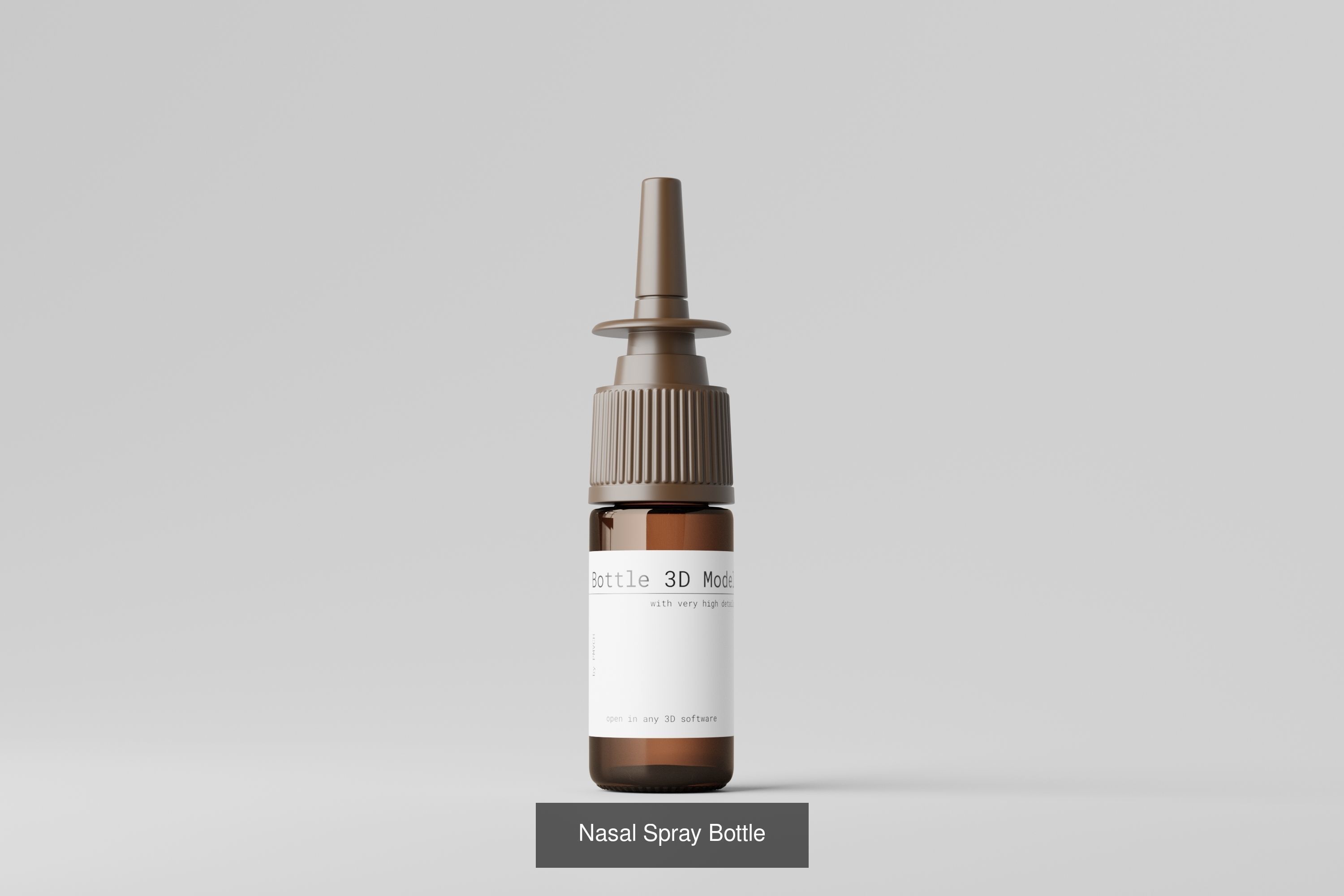 Cosmetic or Medicine Bottle Bundle 3D Model Collection_8