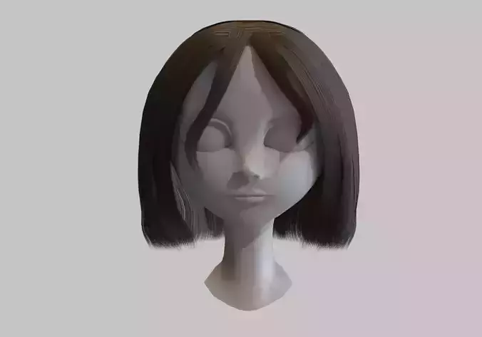 female brown short hair