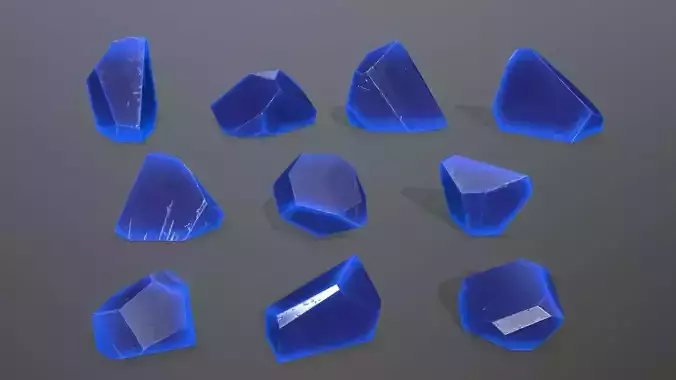 Crystal Set of glass pieces