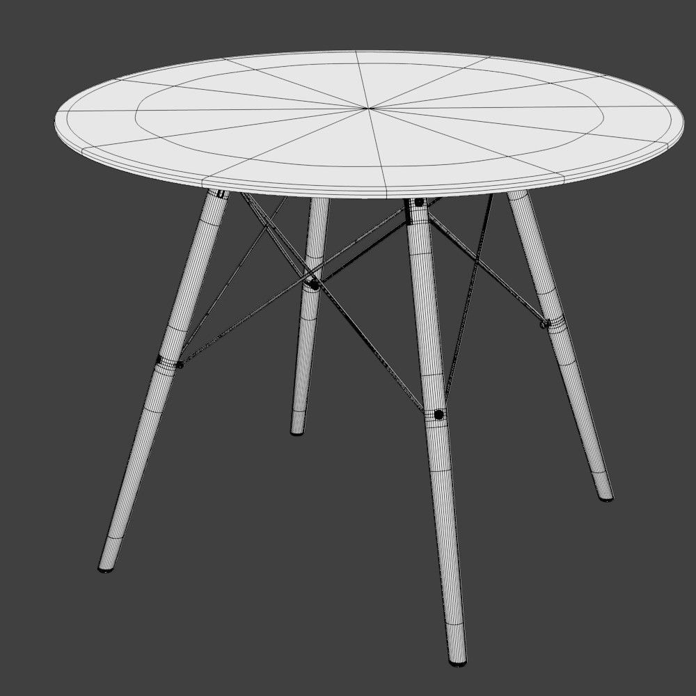 Dining Table 3D model_2