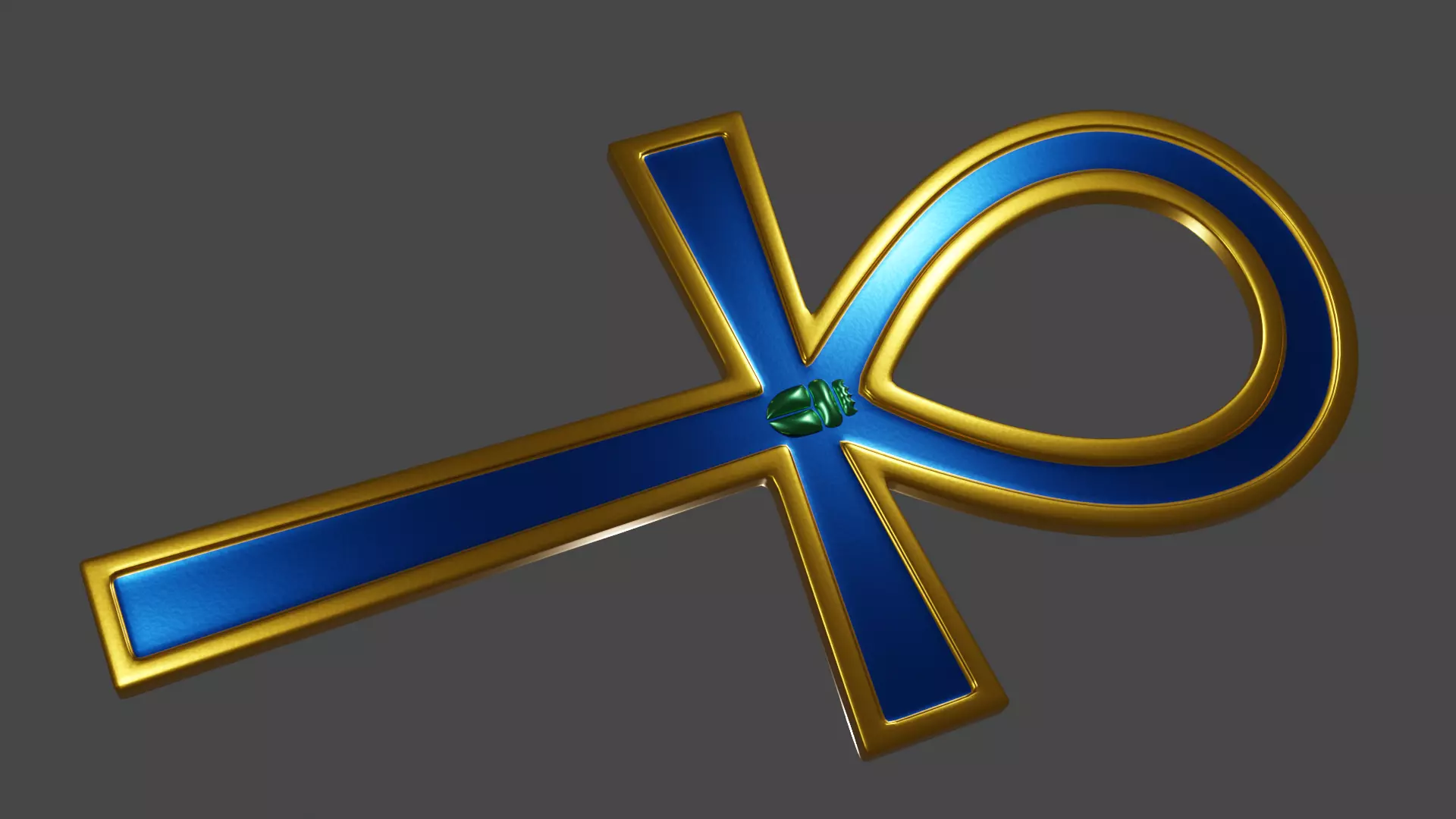 Egyptian Ankh Low-poly 3D model