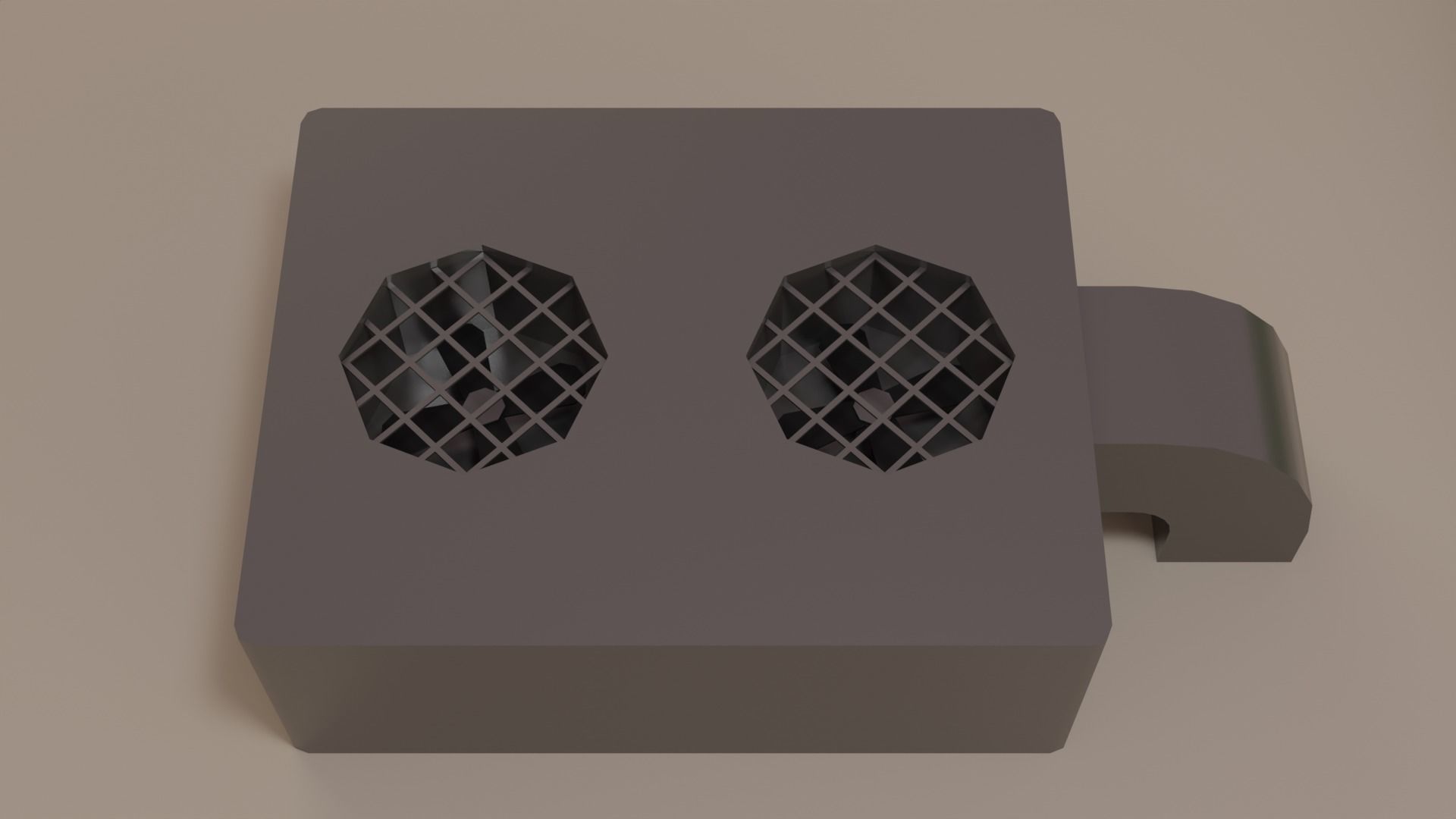 Gas station Low-poly 3D model_12