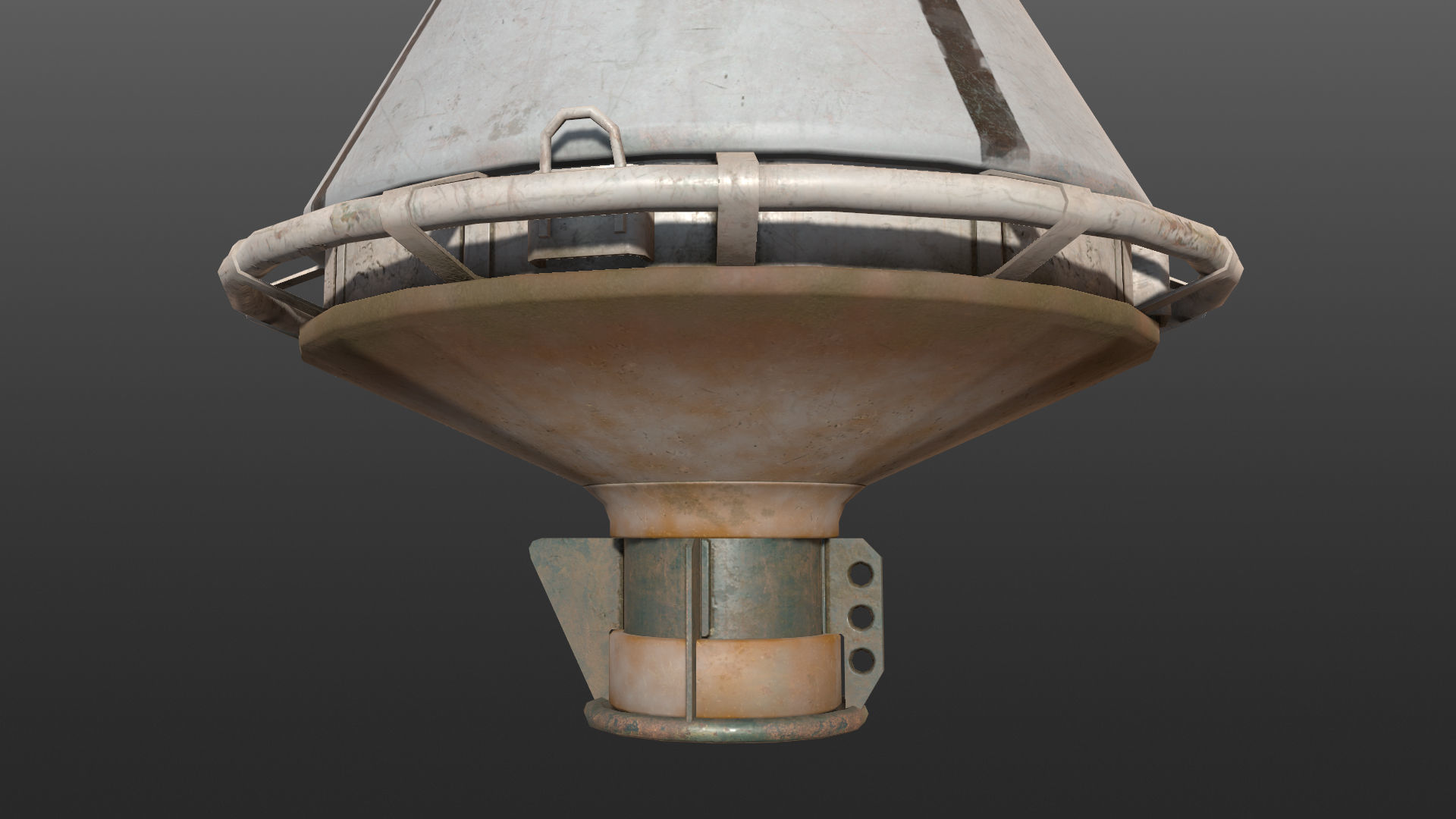 Buoy River RB-4-01 Left Danger Mark Low-poly 3D model_19