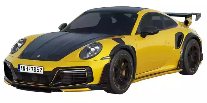 Porsche 911 TECHART GTstreet R 2022 3D model