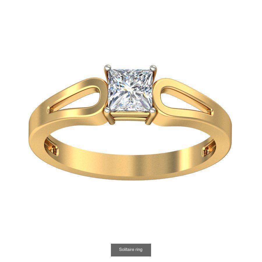 48 Solitaire ring 3D Model Collection_32