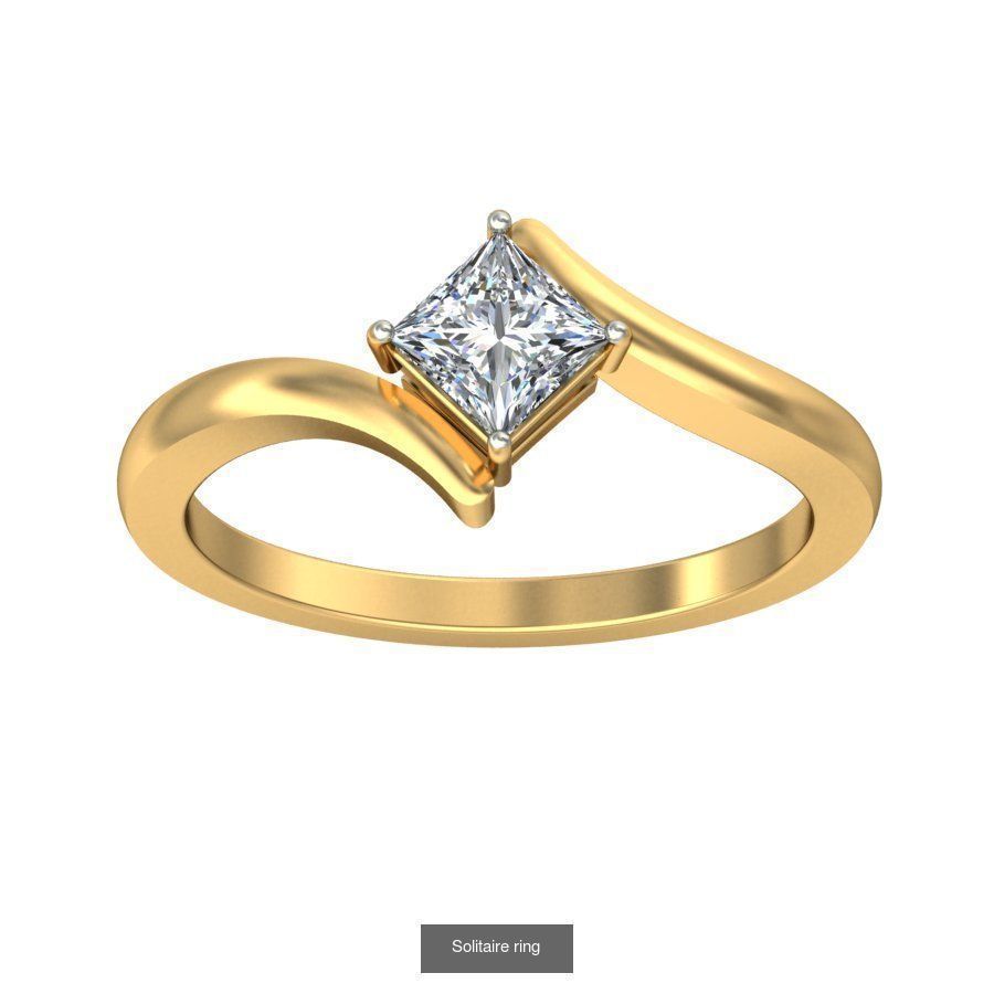 48 Solitaire ring 3D Model Collection_34