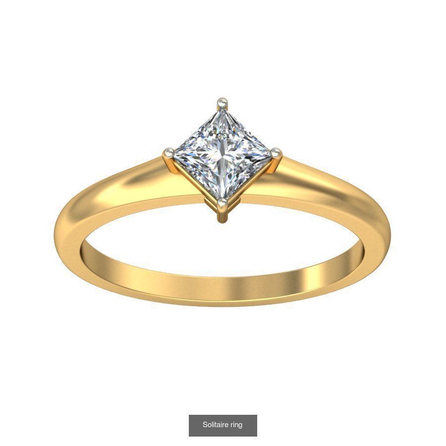48 Solitaire ring 3D Model Collection_31