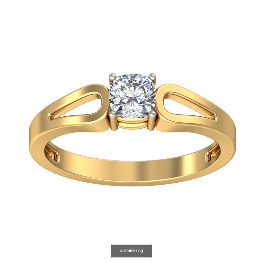48 Solitaire ring 3D Model Collection_52