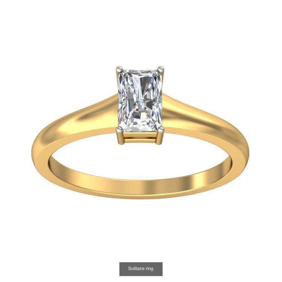 48 Solitaire ring 3D Model Collection_41