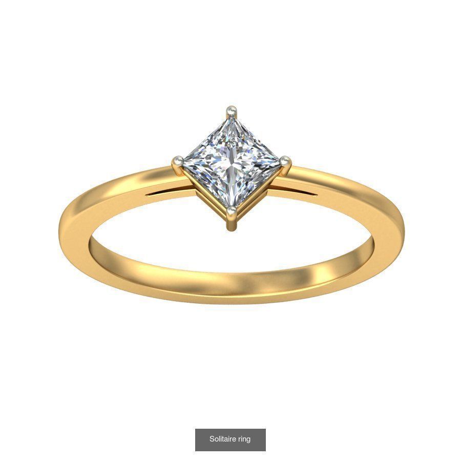 48 Solitaire ring 3D Model Collection_30