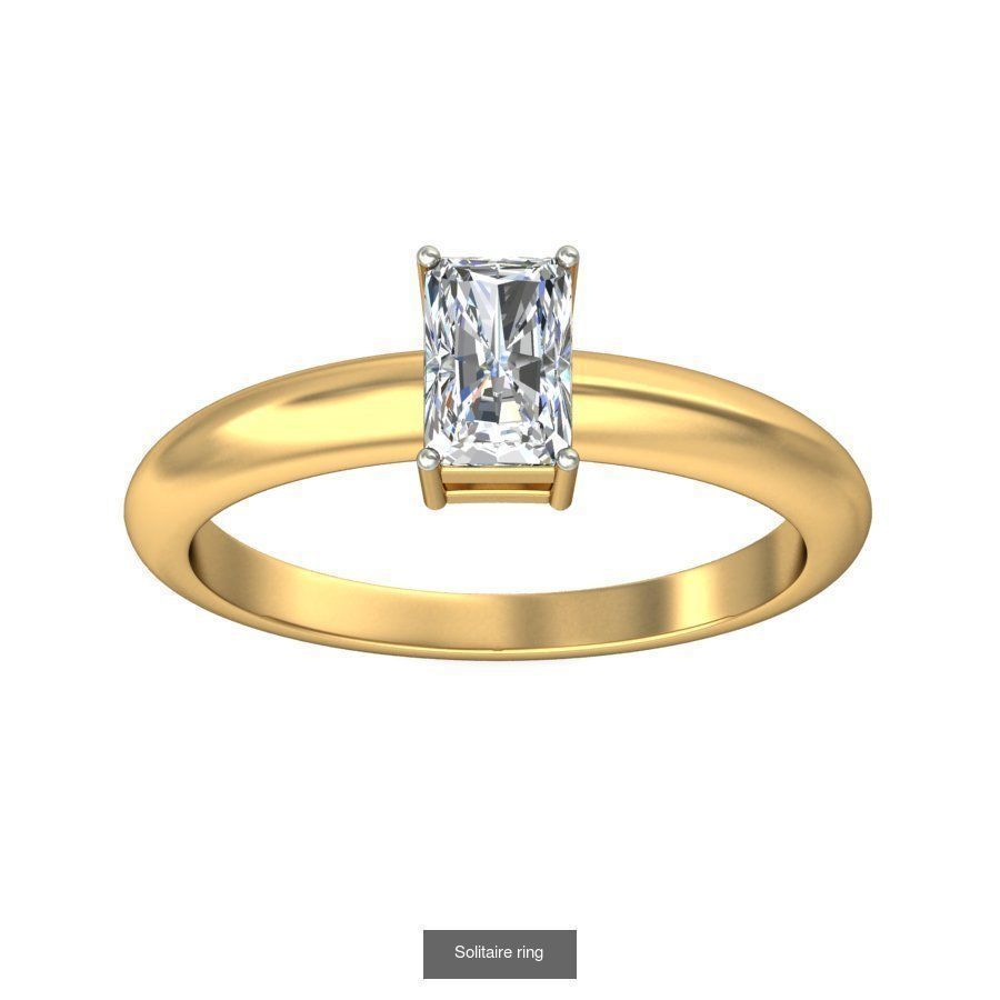 48 Solitaire ring 3D Model Collection_44