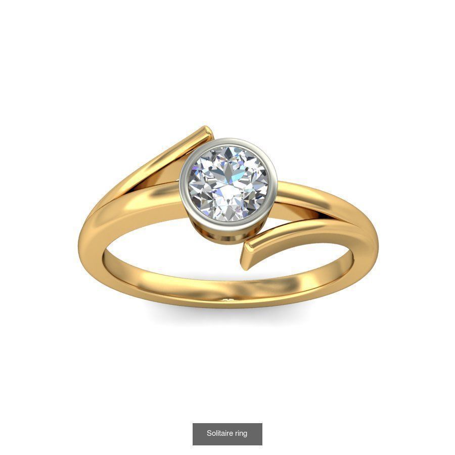 48 Solitaire ring 3D Model Collection_6