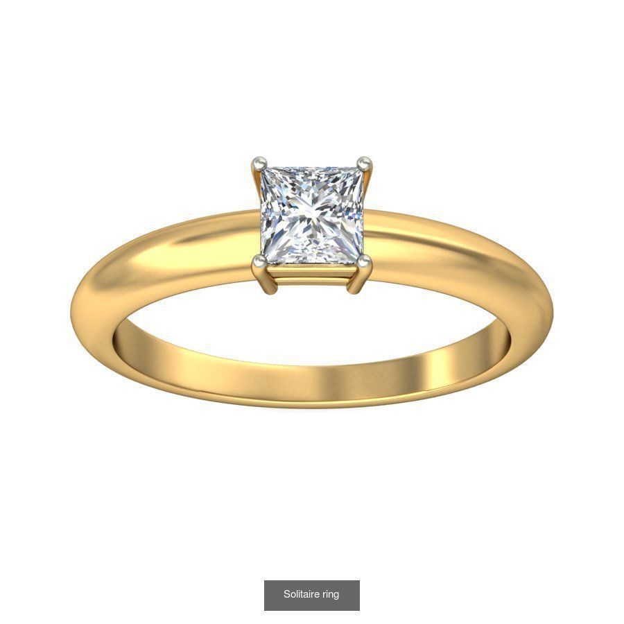 48 Solitaire ring 3D Model Collection_33
