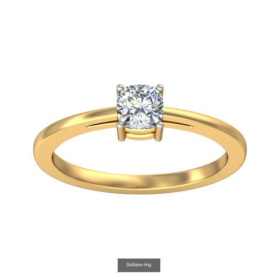 48 Solitaire ring 3D Model Collection_50