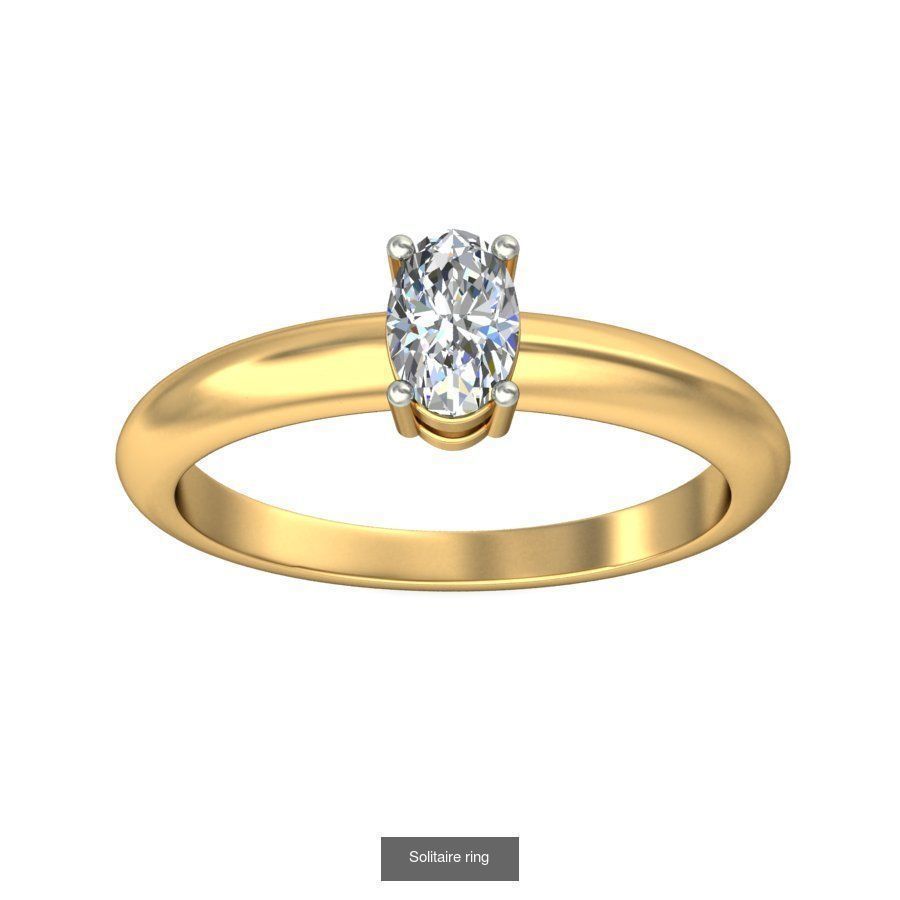 48 Solitaire ring 3D Model Collection_24