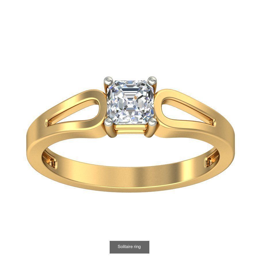 48 Solitaire ring 3D Model Collection_47