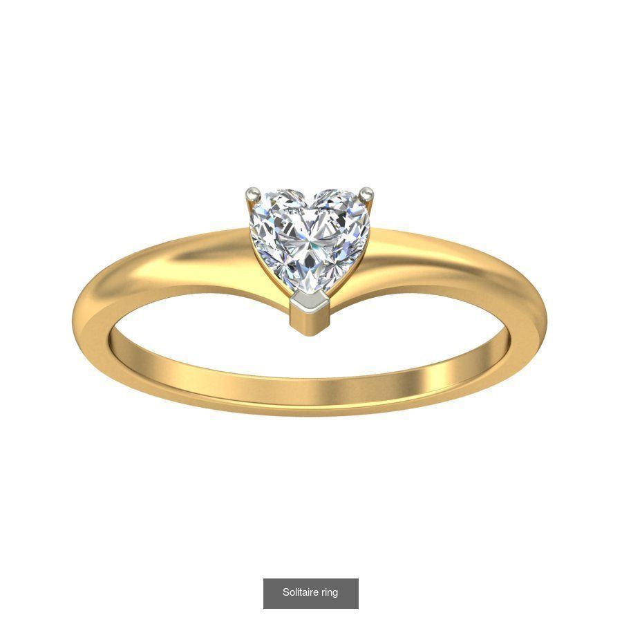 48 Solitaire ring 3D Model Collection_36