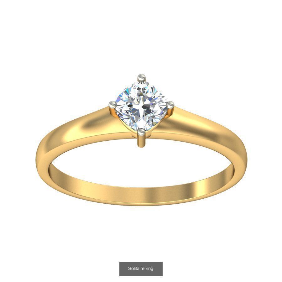 48 Solitaire ring 3D Model Collection_51