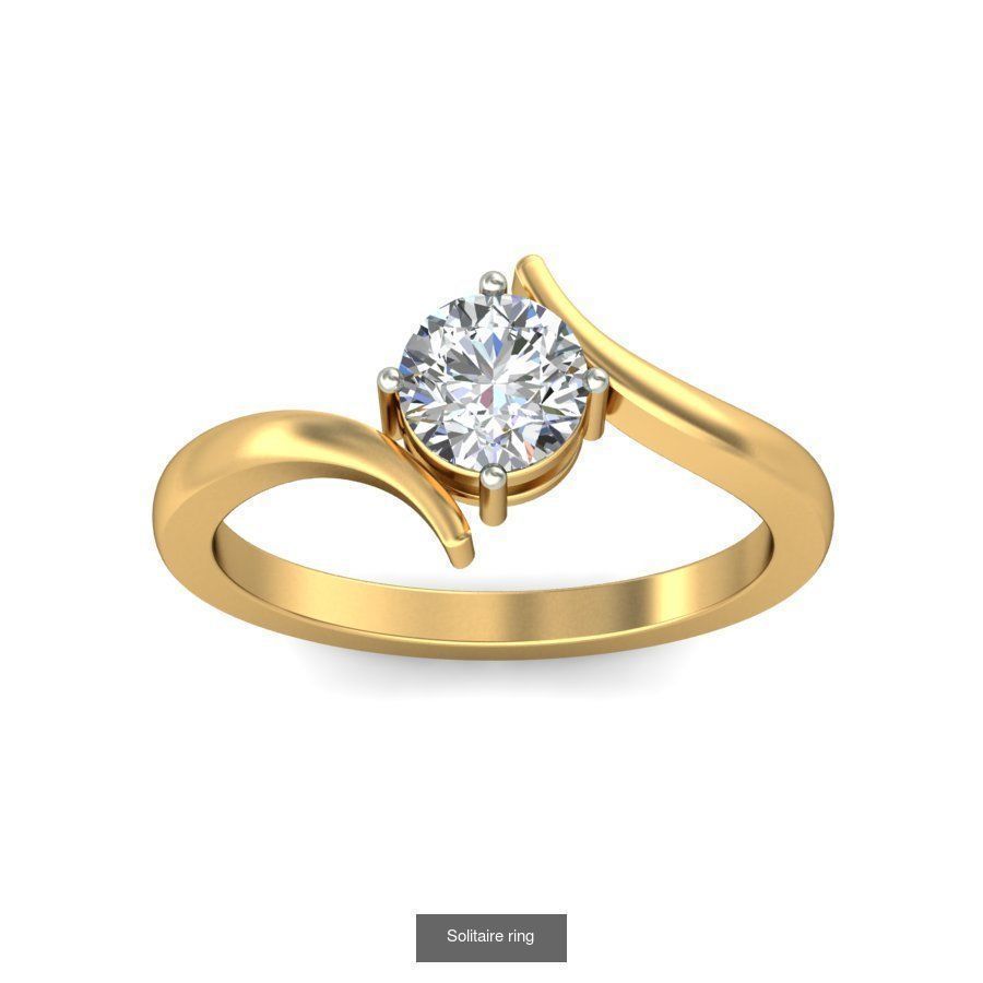48 Solitaire ring 3D Model Collection_9