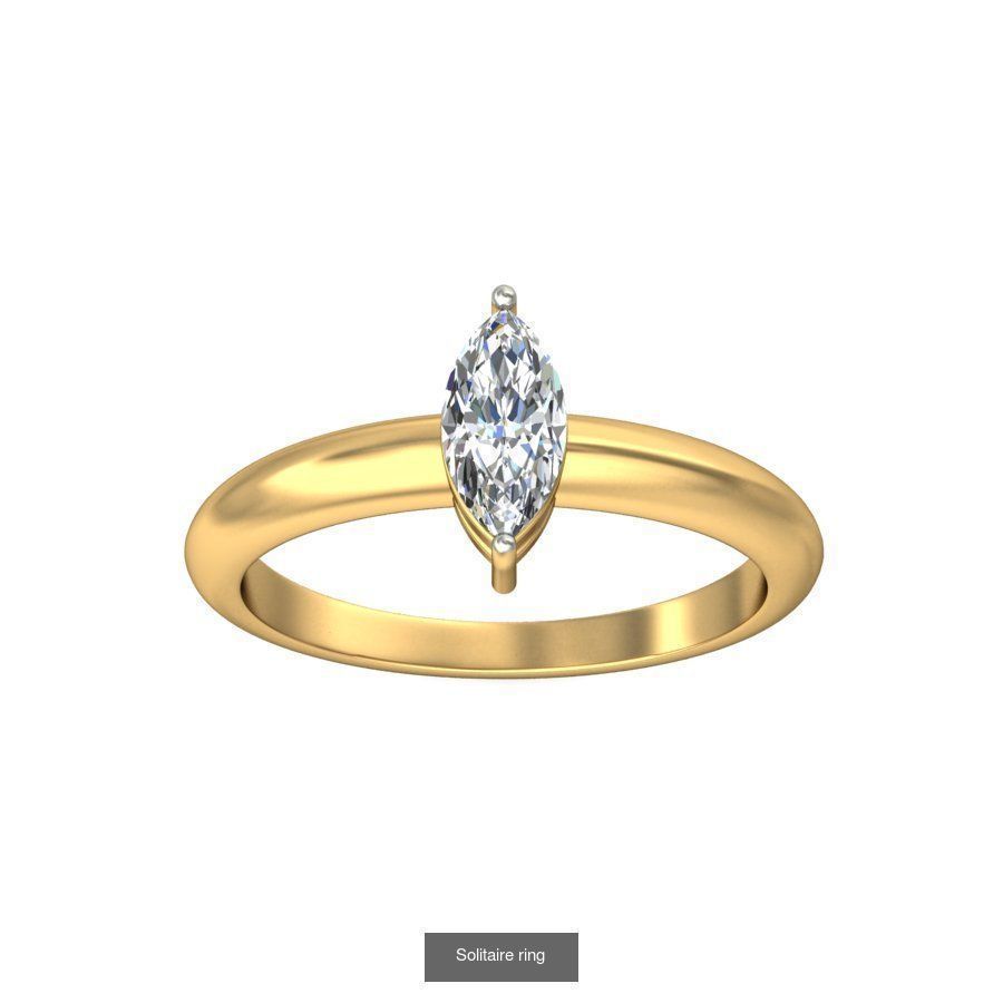 48 Solitaire ring 3D Model Collection_28