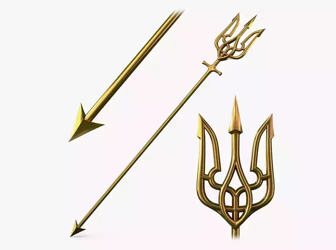 Poseidon Trident of Ukrainian Emblem M 1