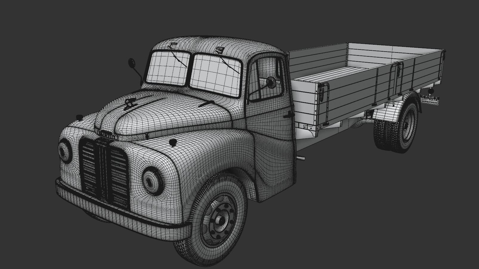 Austin Loadstar K4 1952 3D model_14