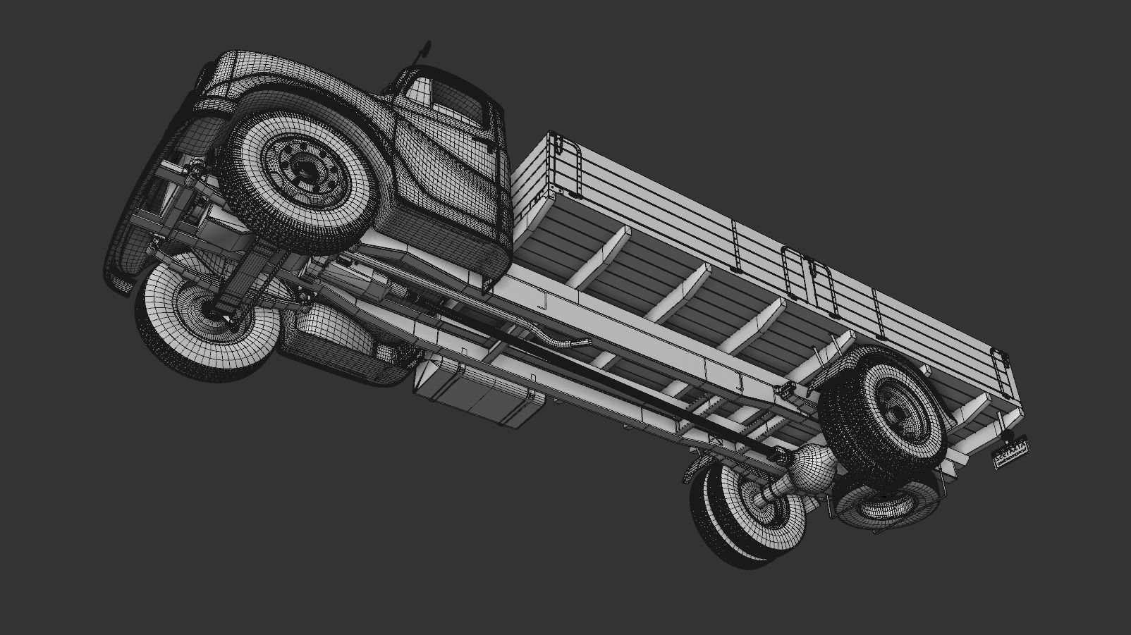 Austin Loadstar K4 1952 3D model_16