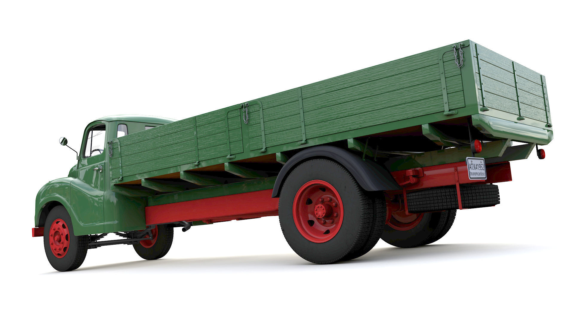 Austin Loadstar K4 1952 3D model_7