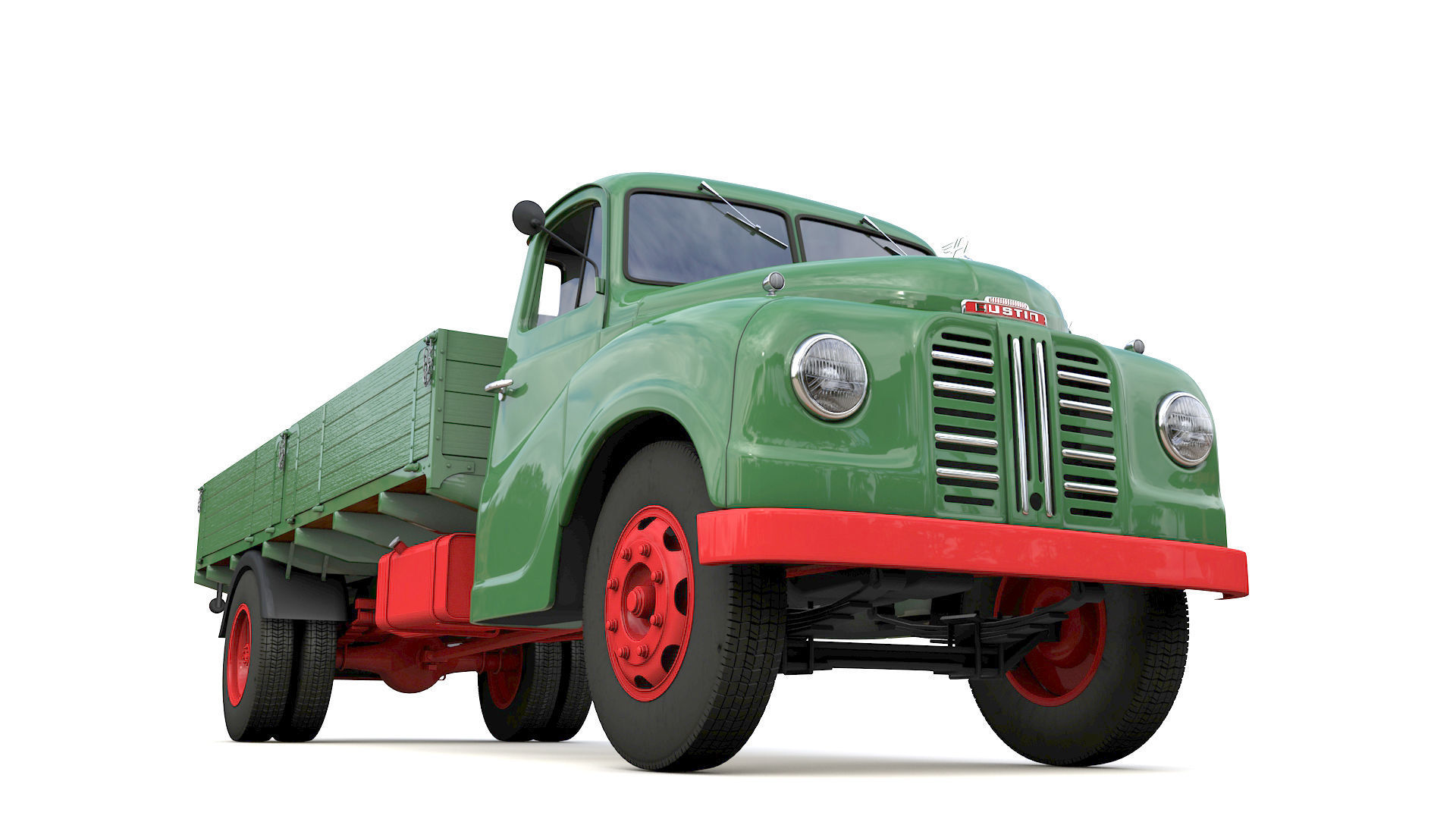 Austin Loadstar K4 1952 3D model_10