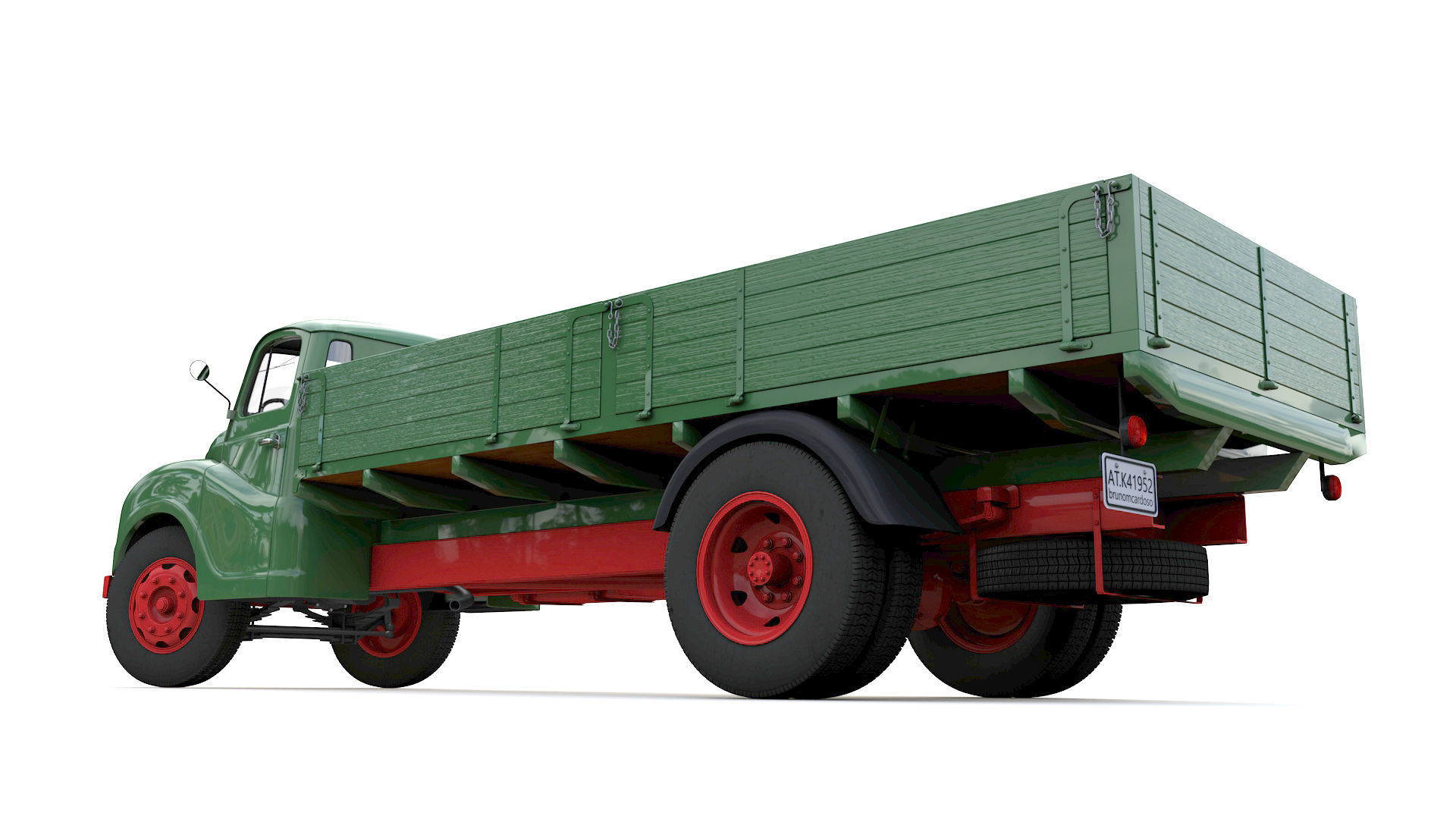 Austin Loadstar K4 1952 3D model_8