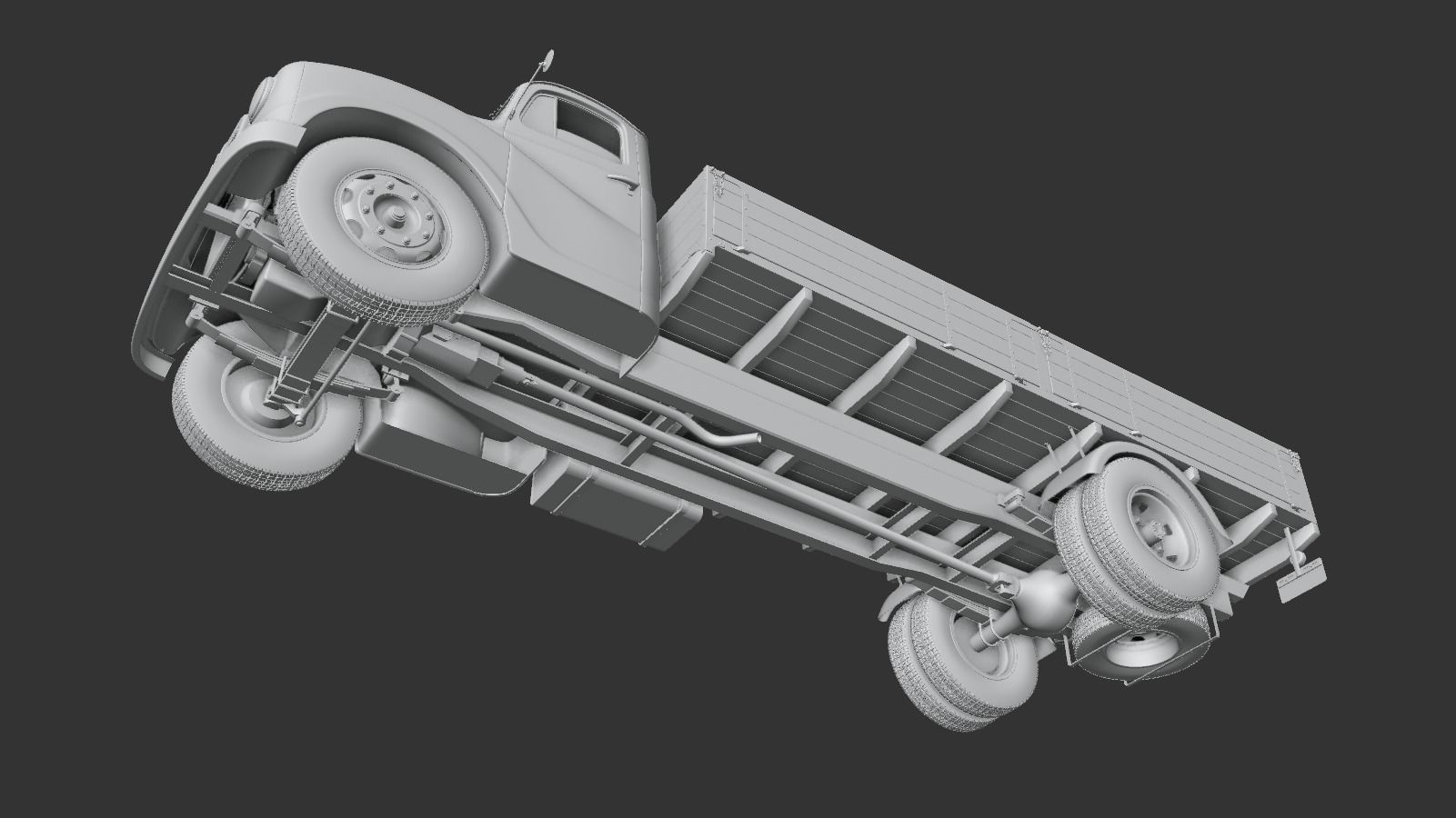 Austin Loadstar K4 1952 3D model_15