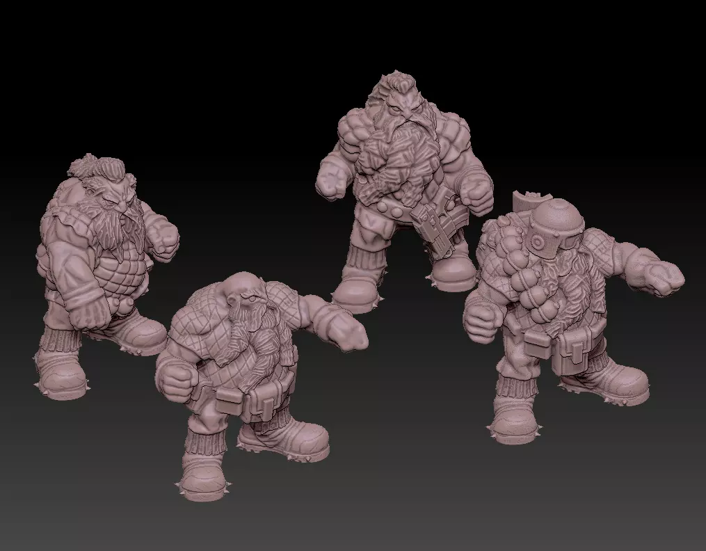 SPACE NANETTI base Squod no weapon 3D print model_0